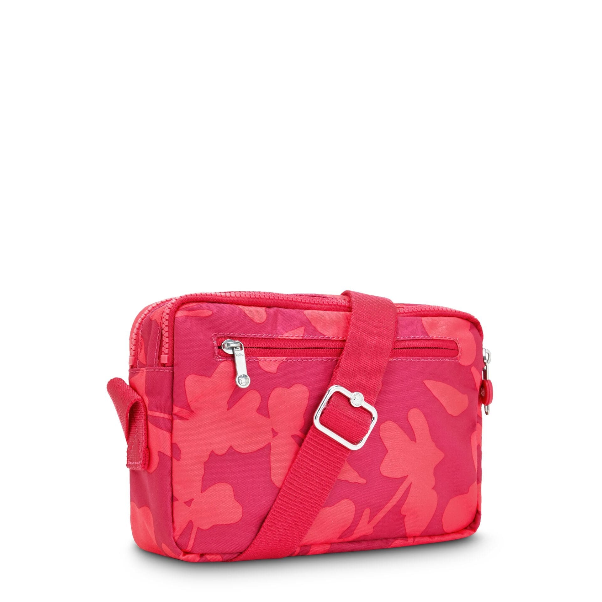 حقيبة كتف متوسطة الحجم بطبعة مرجانية من كيبلينج أبانو إم C2I6237-T44