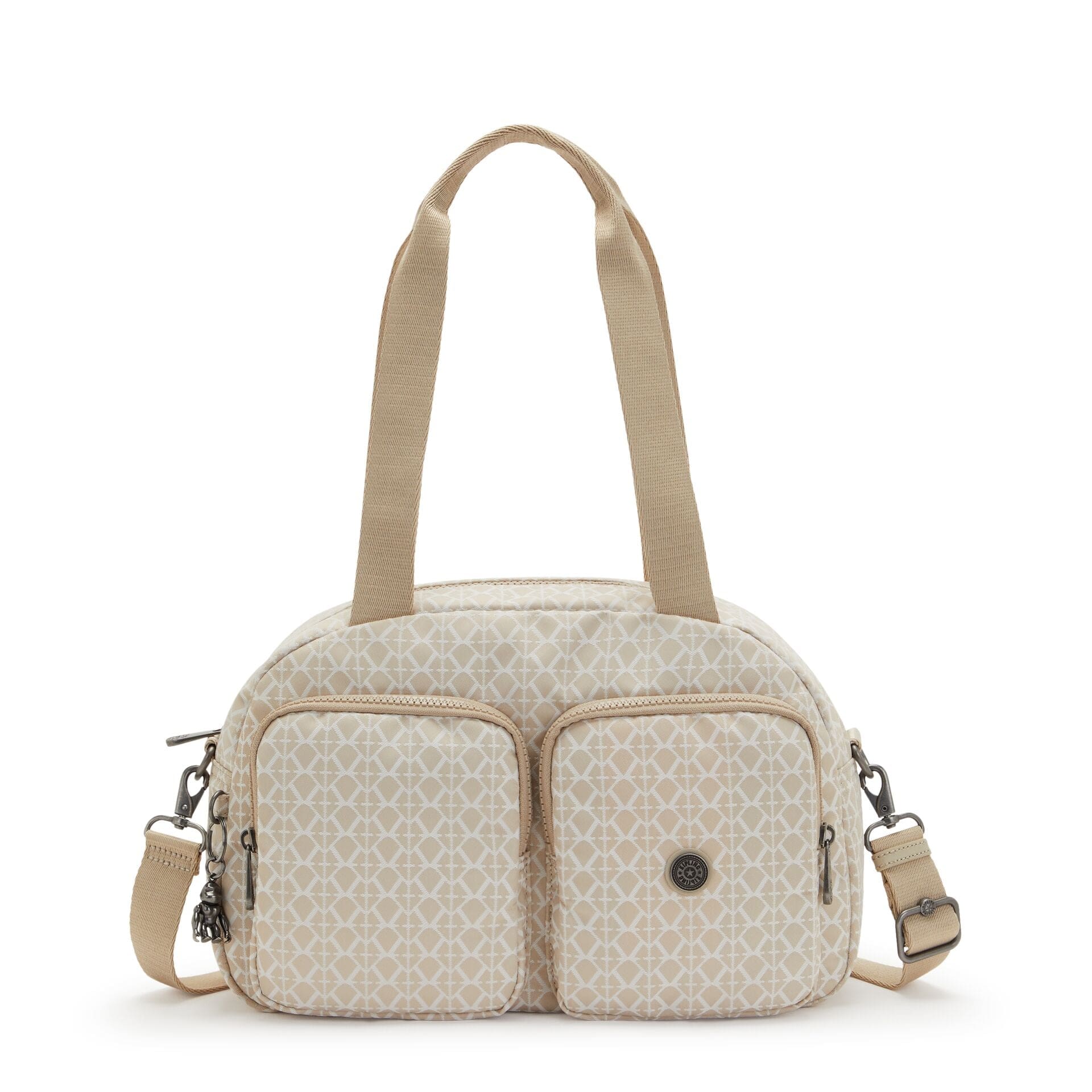 KIPLING-COOL DEFEA-Medium shoulderbag (with removable shoulderstrap)-Signature Beige-I6454-R63