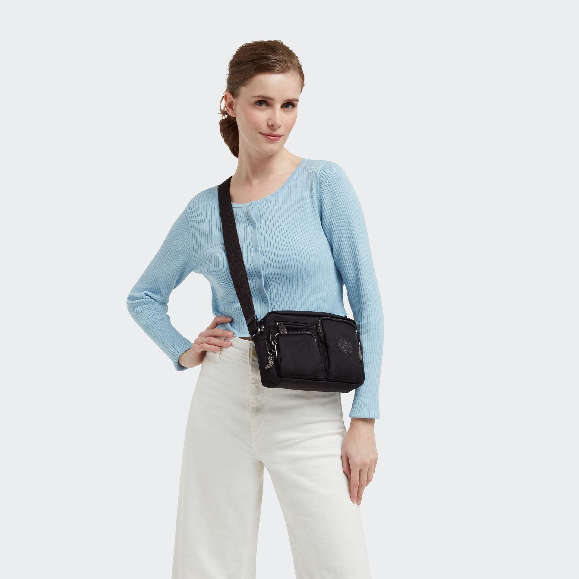 حقيبة كيبلينج ألبينا ريتش سوداء كروس بودي C2I6983-53F