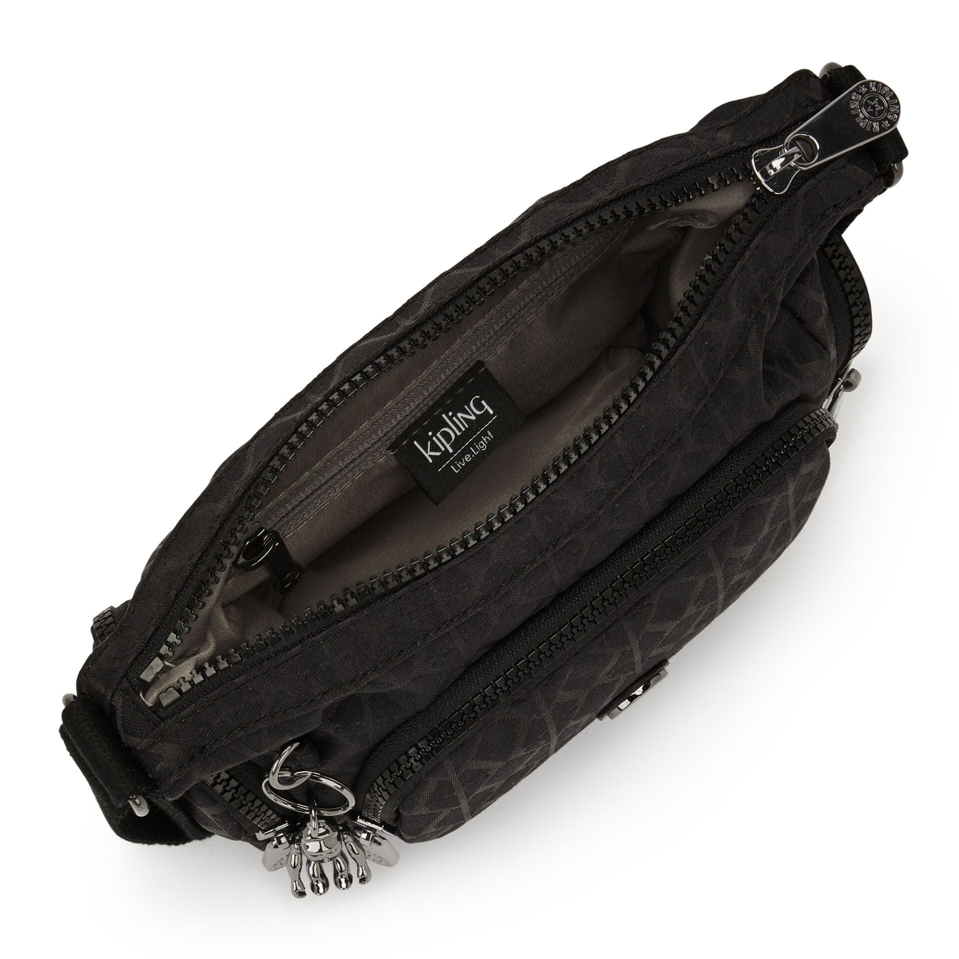 حقيبة كتف صغيرة من كيبلينج غابي ميني سيجنتشر باللون الأسود من كيو C2I7282-M34