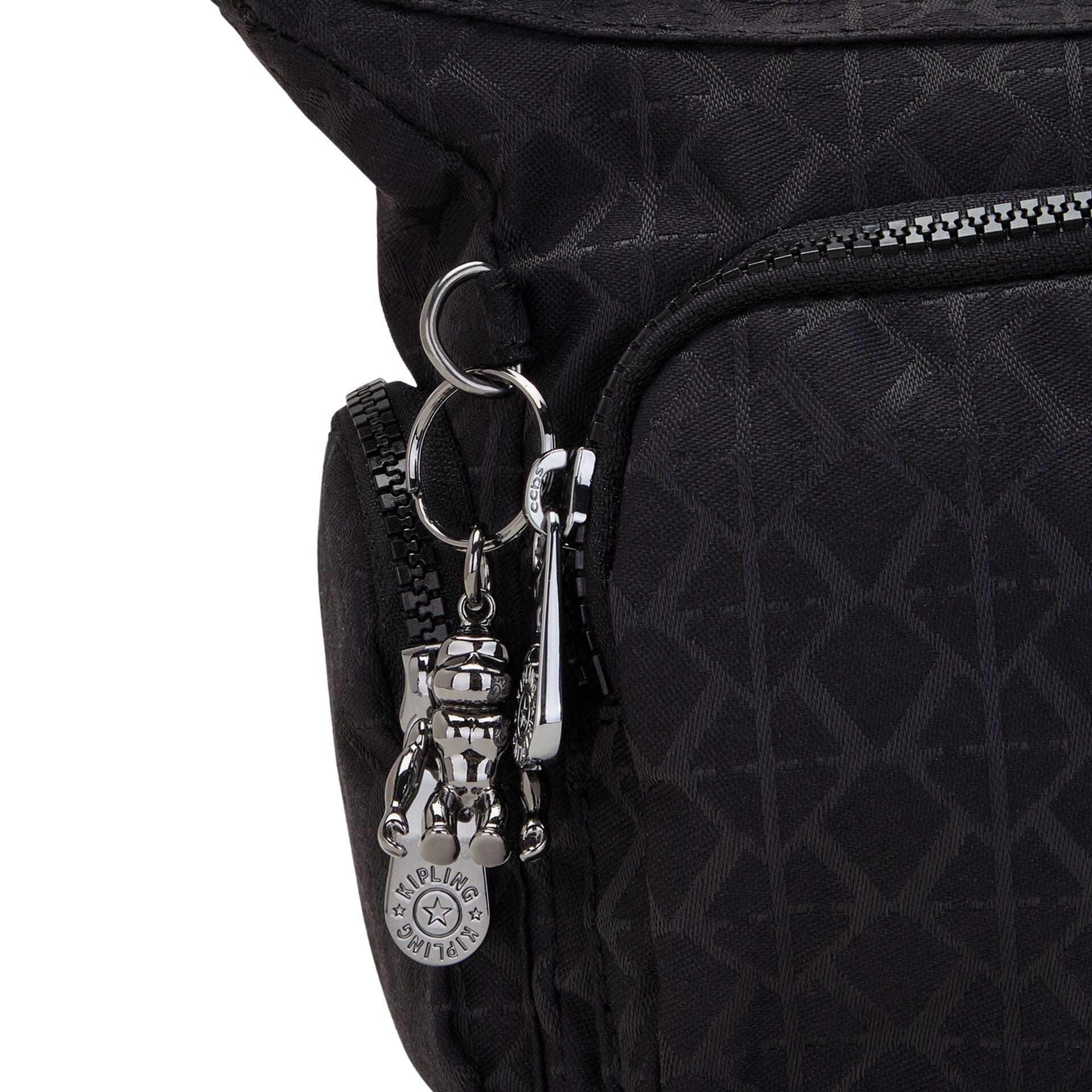 حقيبة كتف صغيرة من كيبلينج غابي ميني سيجنتشر باللون الأسود من كيو C2I7282-M34