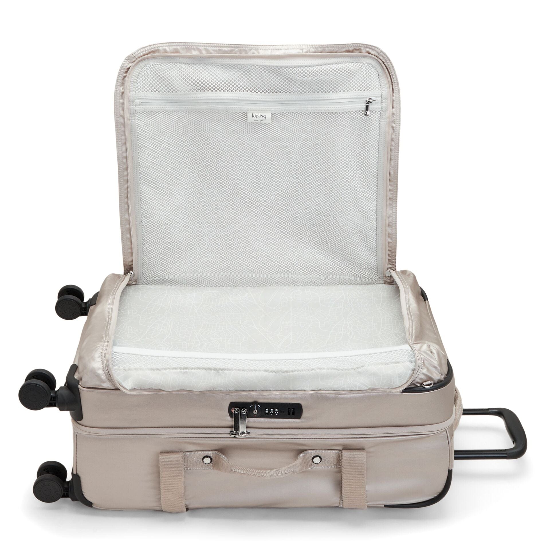 حقيبة سفر كيبلينج سبونتانيوس إم متوسطة الحجم بعجلات معدنية لامعة C2I7883-48I