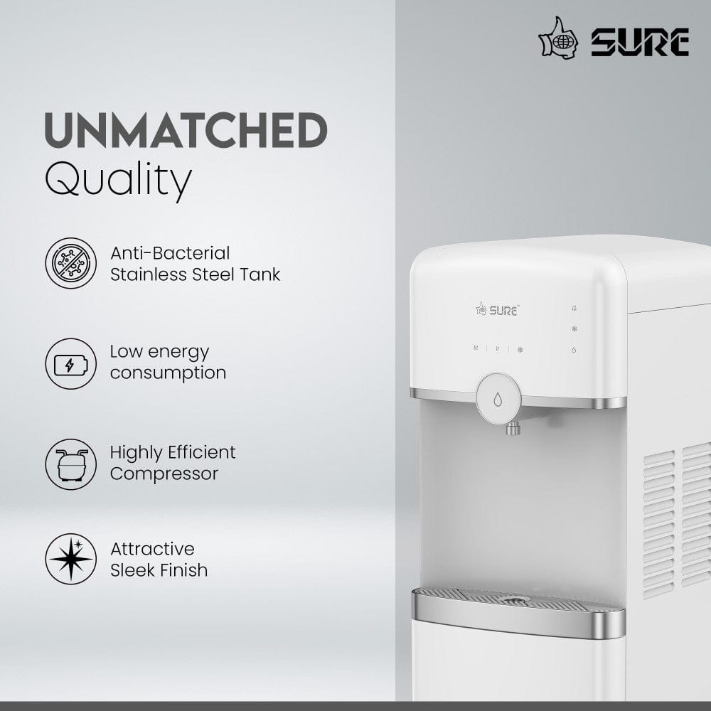 موزع مياه Sure ذو التحميل السفلي مع خاصية التحكم باللمس