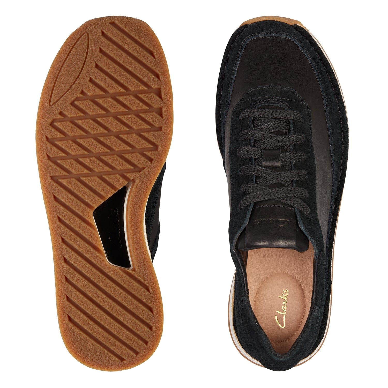 حذاء كلاركس كرافتران برباط (مقاس واسع)