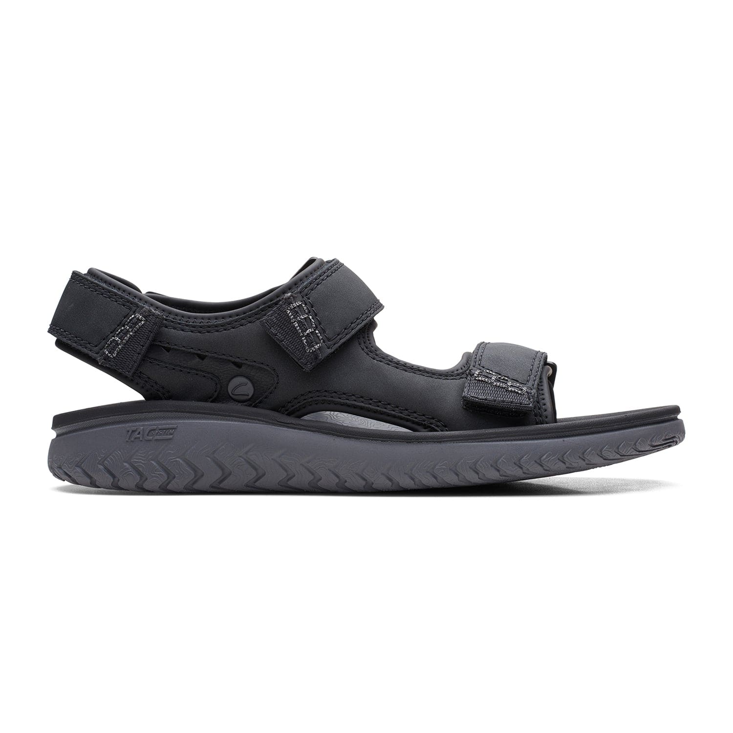 Clarks Wesley Bay Sandals - Black - 261652057 - G Width (Standard Fit)