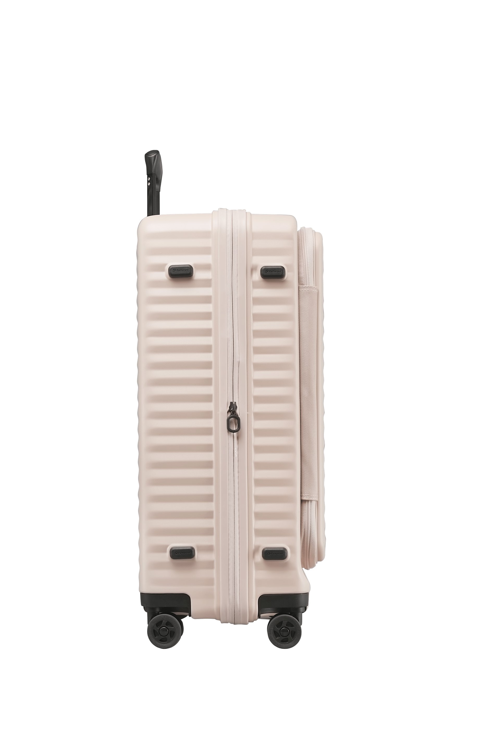 عربة أمتعة إيكولاك سيليسترا، مقاس 24 بوصة، بأربع عجلات مزدوجة، وردية اللون - PC183 وردي 24