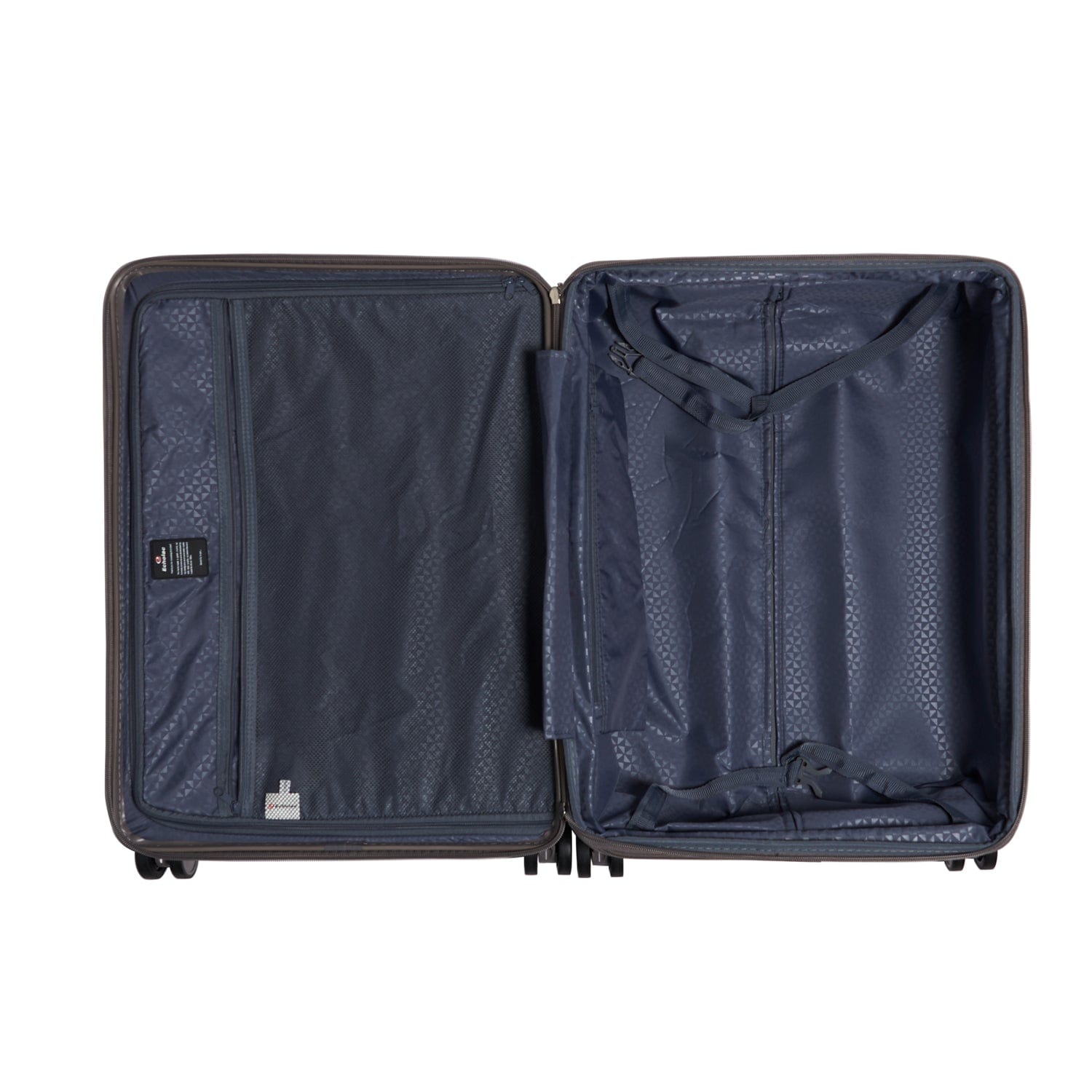 حقيبة سفر إيكولاك سينس الصلبة القابلة للتوسيع، مقاس 67 سم، مزودة بأربع عجلات مزدوجة، لون بني معدني - CHT0023S - 24 بني معدني