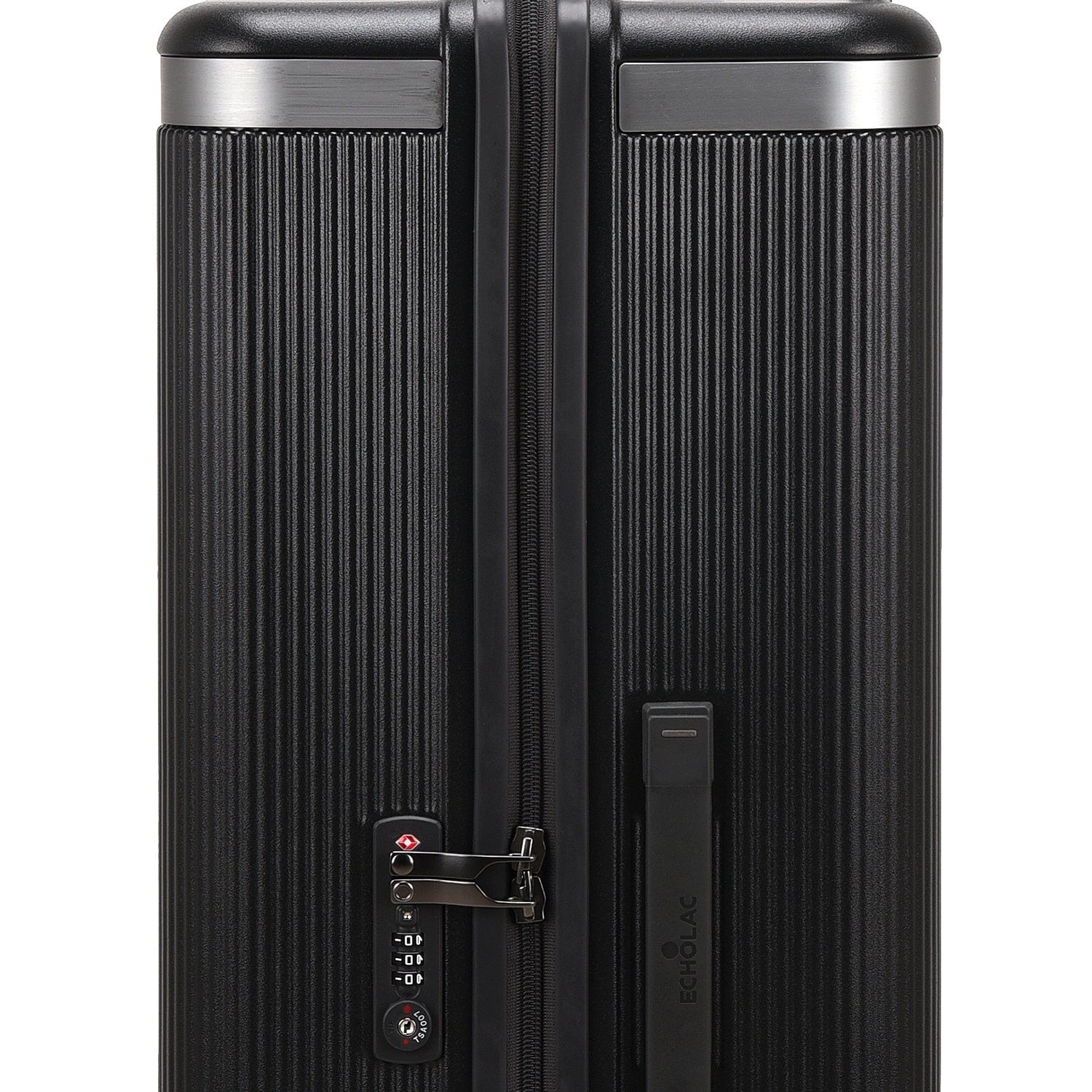 حقيبة سفر إيكولاك ديناستي الصلبة غير القابلة للتمدد، مقاس 76.5 سم، مزودة بأربع عجلات مزدوجة، لون رمادي فلكان - PC142 28