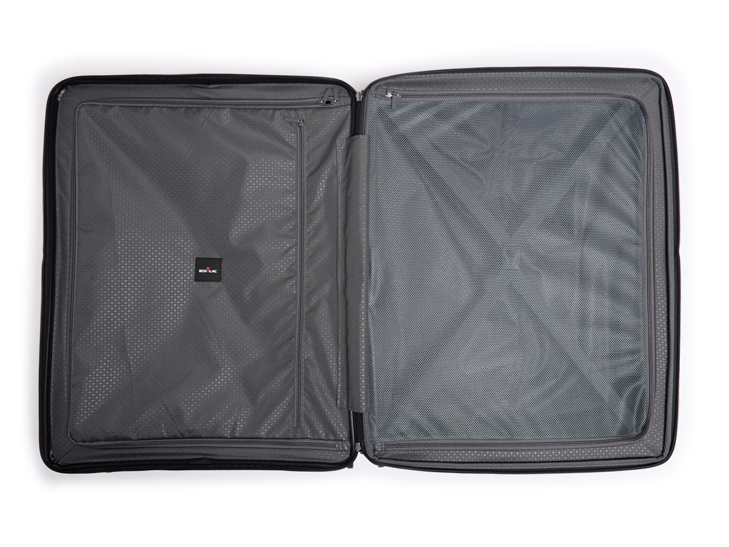 حقيبة سفر إيكولاك فورزا الصلبة القابلة للتوسيع بأربع عجلات مزدوجة، مقاس 75 سم، لون أسود - PPW005 28 أسود