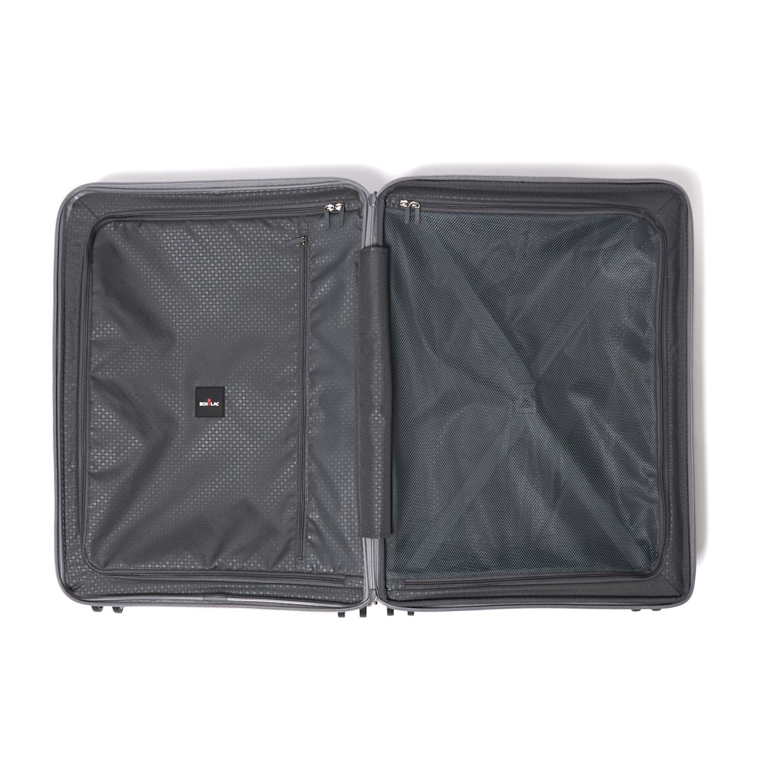 حقيبة سفر إيكولاك فورزا الصلبة القابلة للتوسيع، مقاس 65 سم، مزودة بأربع عجلات مزدوجة، وعربة تسجيل وصول، باللون الرمادي - PW005 24 رمادي قطبي