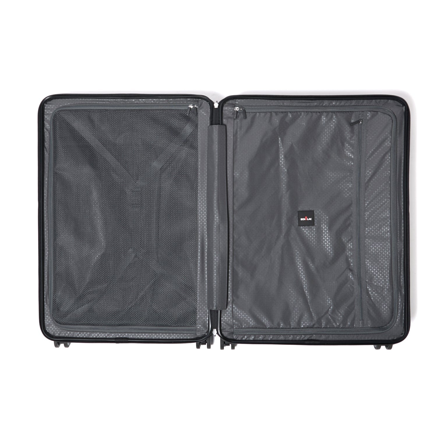 حقيبة سفر إيكولاك سيليسترا الصلبة غير القابلة للتمدد، 75 سم، مزودة بأربع عجلات مزدوجة، لون أسود - PC183 28 WOE أسود