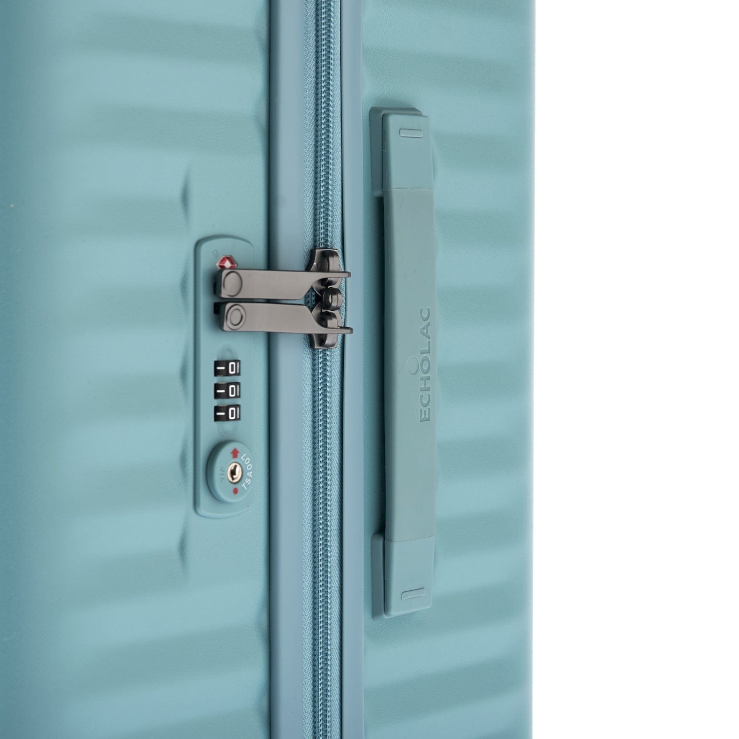 حقيبة سفر إيكولاك سيليسترا الصلبة غير القابلة للتمدد، مقاس 54.5 سم، مزودة بأربع عجلات مزدوجة، لون أزرق رمادي - PC183 20 WOE