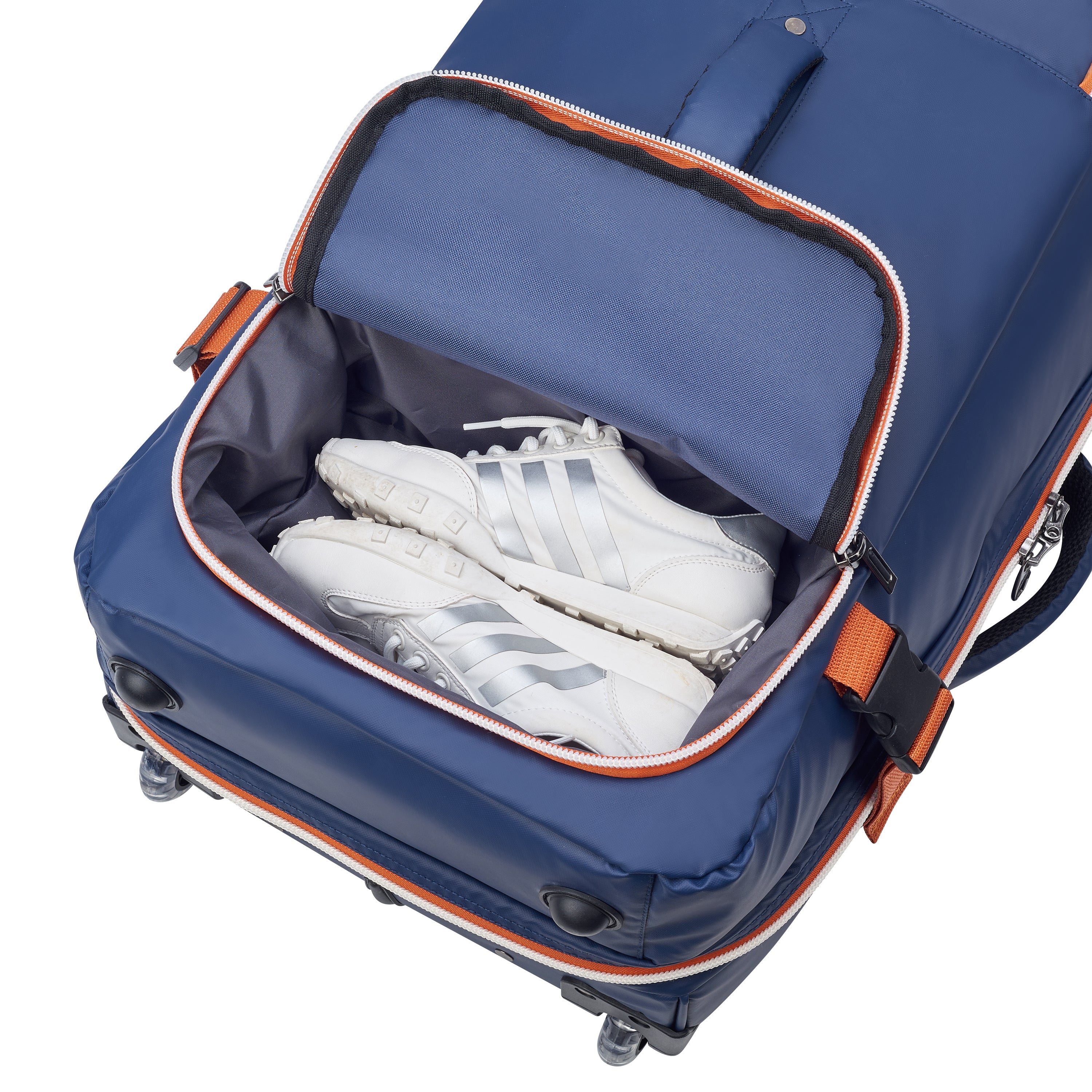 حقيبة ديلسي باريس راسبيل الناعمة ذات العجلات المزدوجة، 64 سم، رولان جاروس، أزرق - 00328932102RG