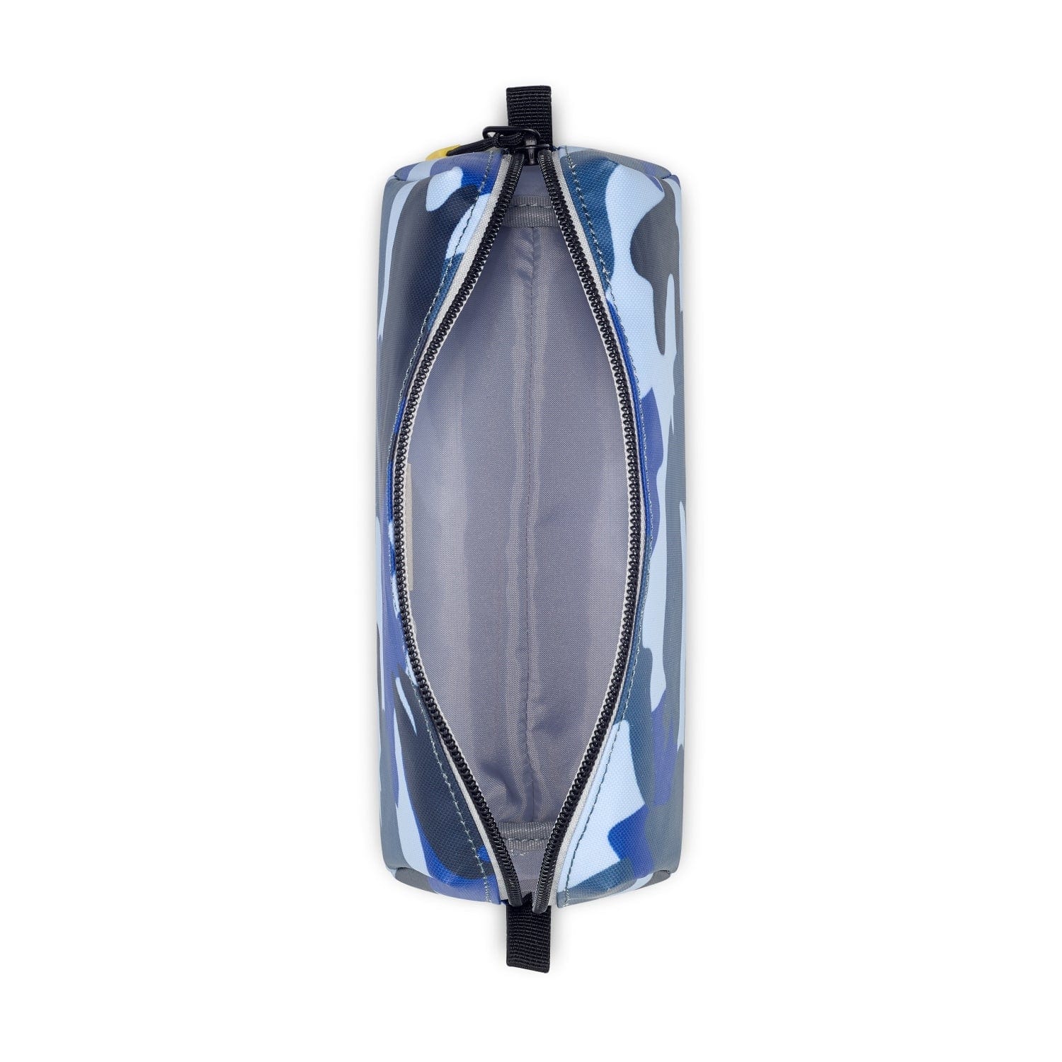 حقيبة أقلام ديلسي باريس للعودة إلى المدرسة 2023 بفتحة سحاب علوي وحجرتين بلون أزرق مموه - 00338917122