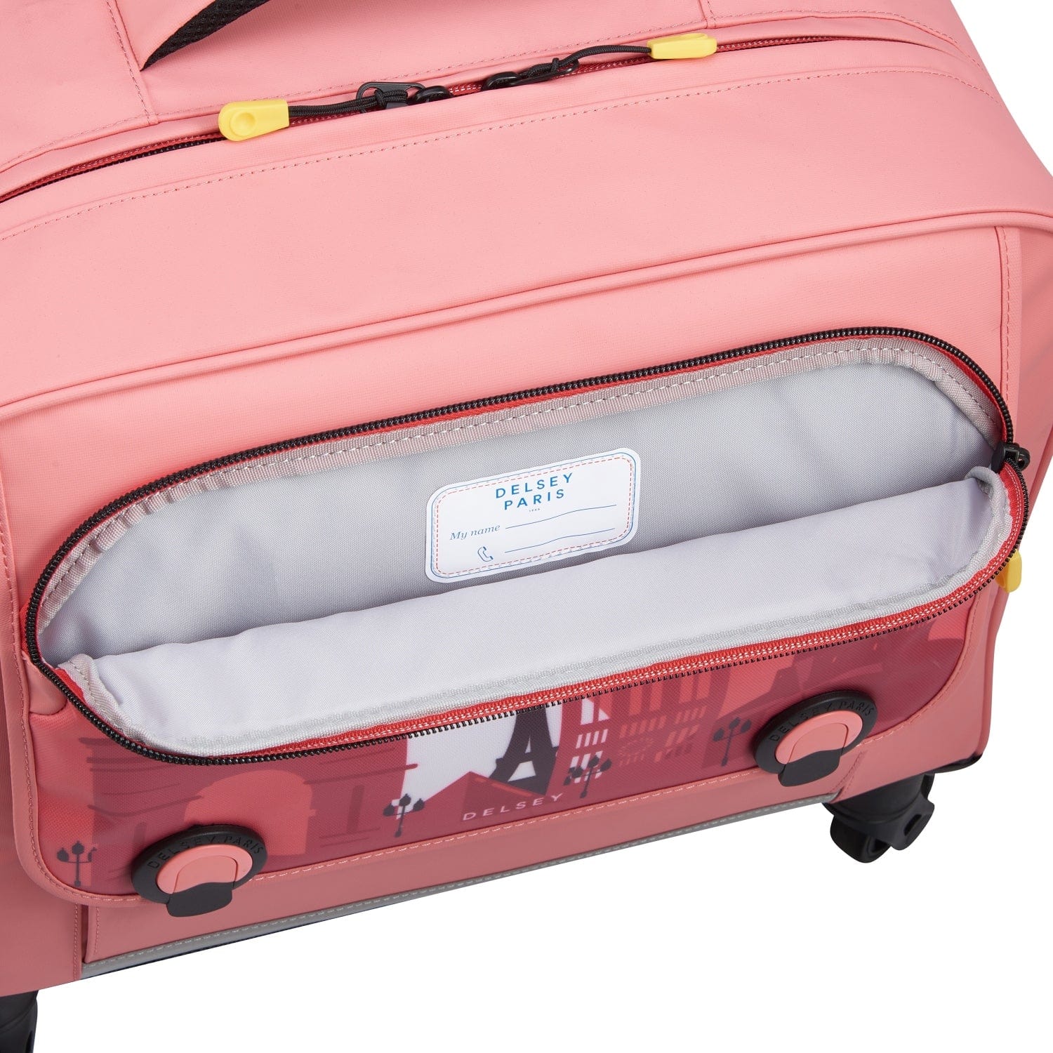 حقيبة ديلسي باريس المدرسية بأربع عجلات أفقية، موديل