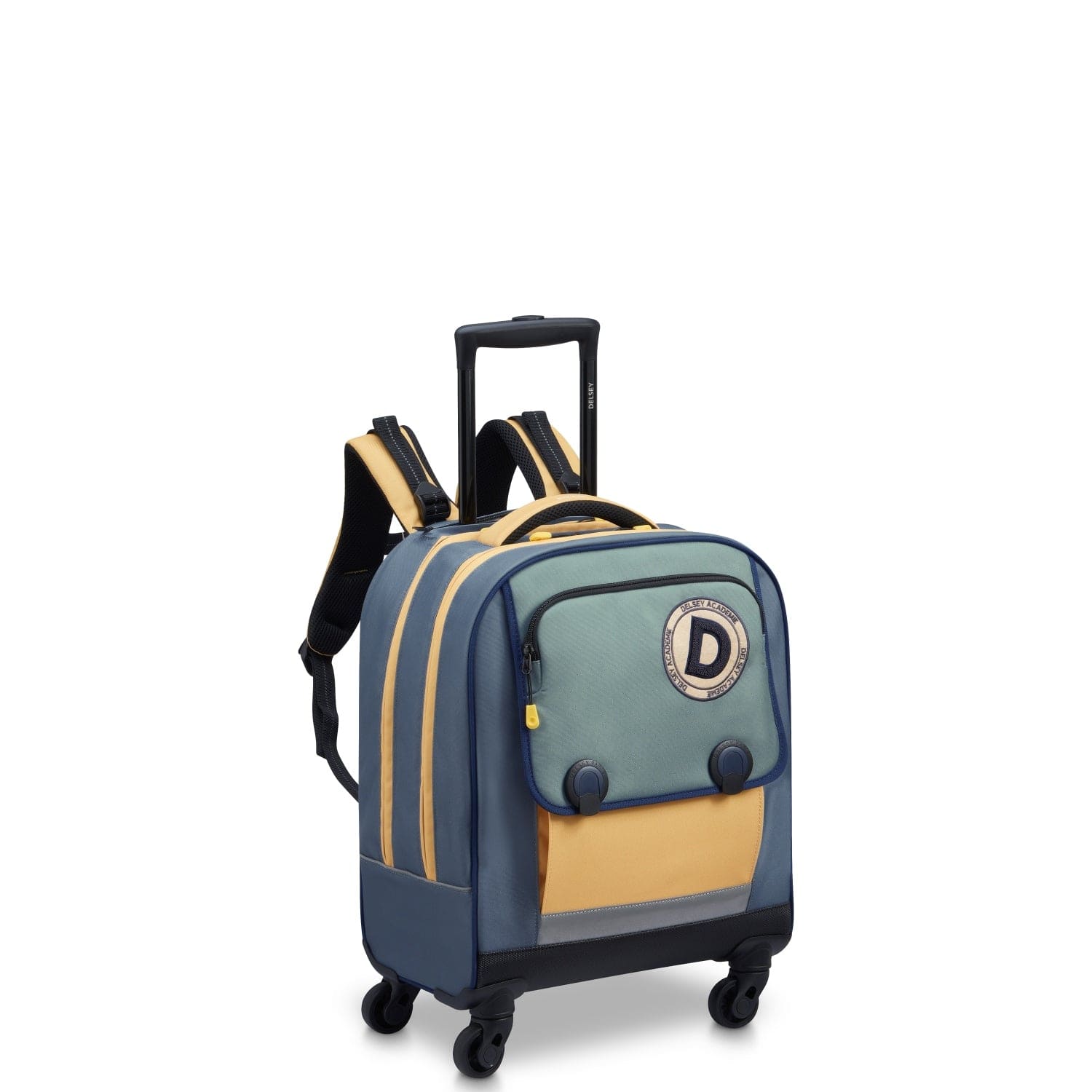 حقيبة ظهر ديلسي باريس للعودة إلى المدرسة 2023 بأربع عجلات عمودية - 15.6 بوصة - لون الصبار - 00338945313