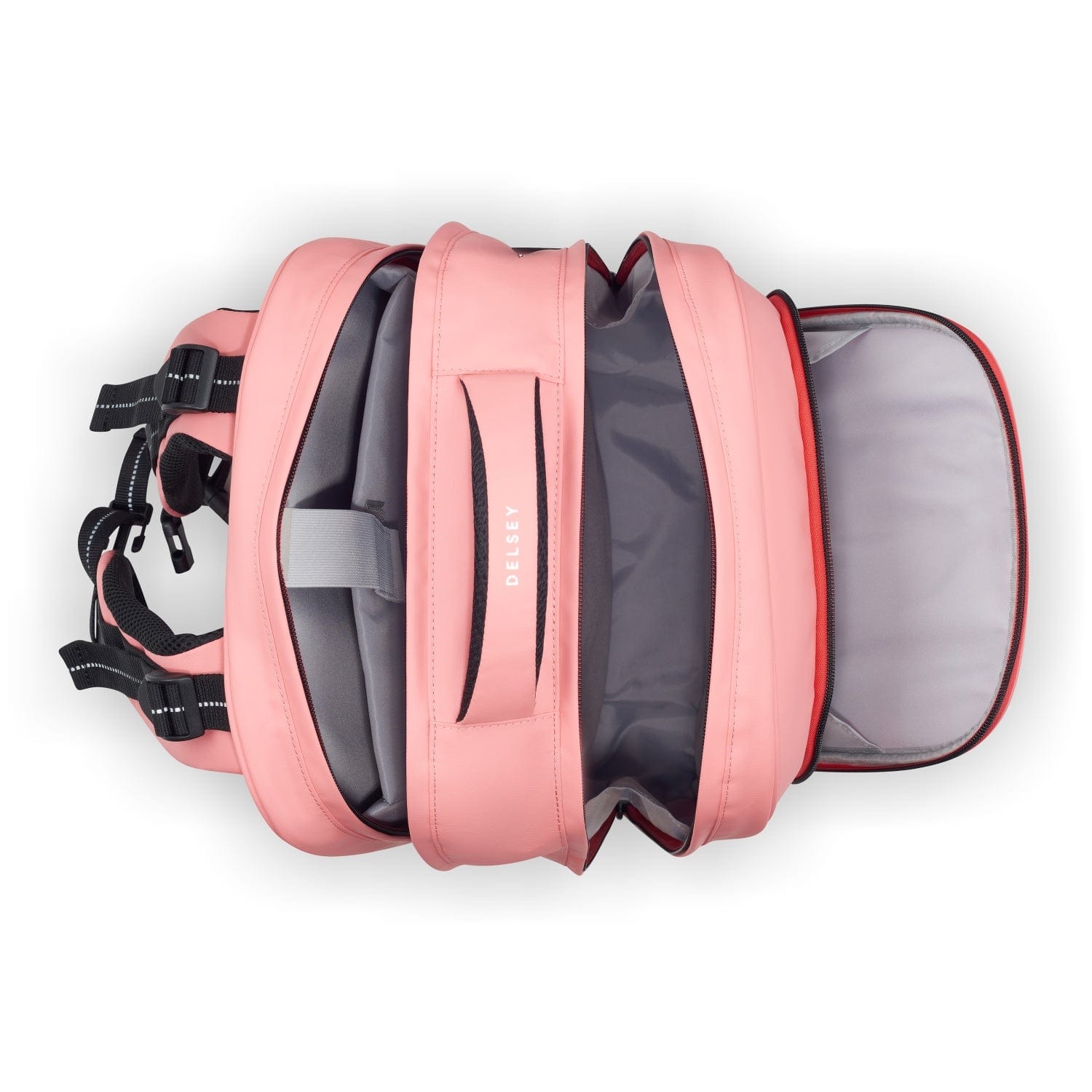 حقيبة ظهر ديلسي باريس "العودة إلى المدرسة 2023" بحجرتين - 15.6 بوصة، طباعة وردية - 00338962119