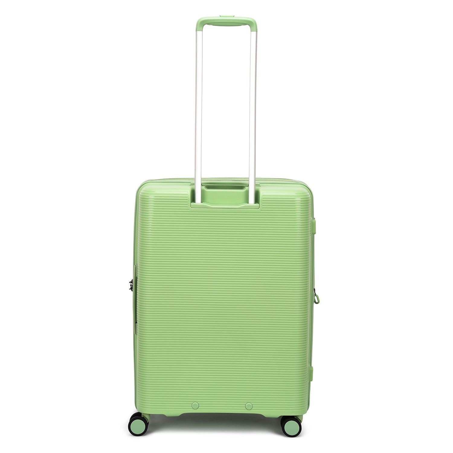 مجموعة أمتعة إيكولاك فورزا ٥٥+٦٥+٧٥ سم، حقيبة صلبة بأربع عجلات مزدوجة قابلة للتوسيع، مناسبة للمقصورة وتسجيل الوصول، لون أخضر مرجاني