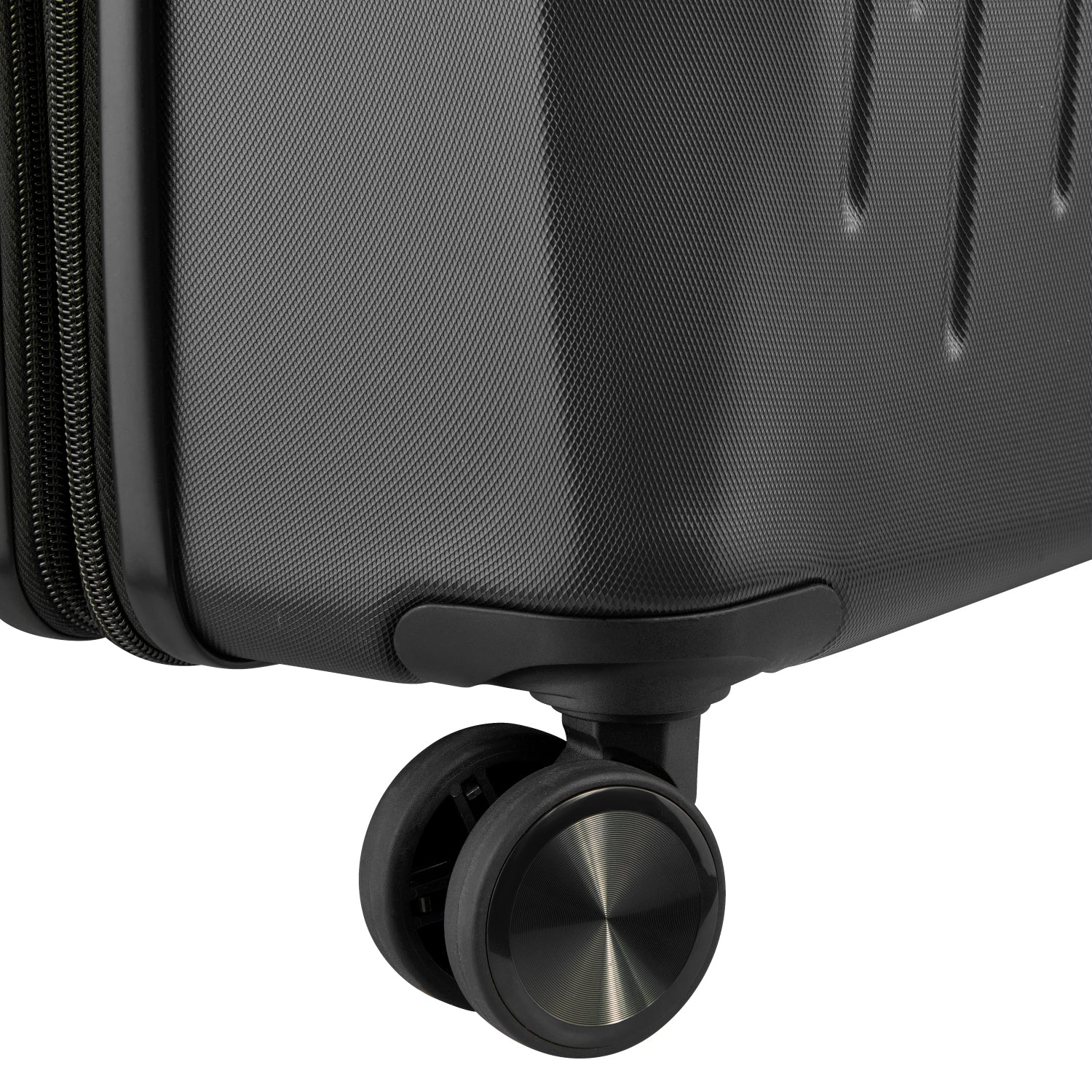 طقم ديلسي باريس كريستين، قطعتين، 55+82 سم، حقيبة صلبة، 4 عجلات مزدوجة، قابلة للتوسيع، مناسبة لكابينة السفر وتسجيل الوصول، لون أسود