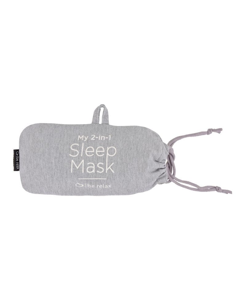 قناع النوم 2 في 1 باللون الأزرق