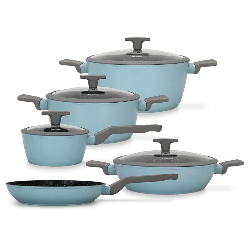 طقم أواني طهي فيسمان فيليا 9 قطع مع طلاء ألومنيوم غير لاصق