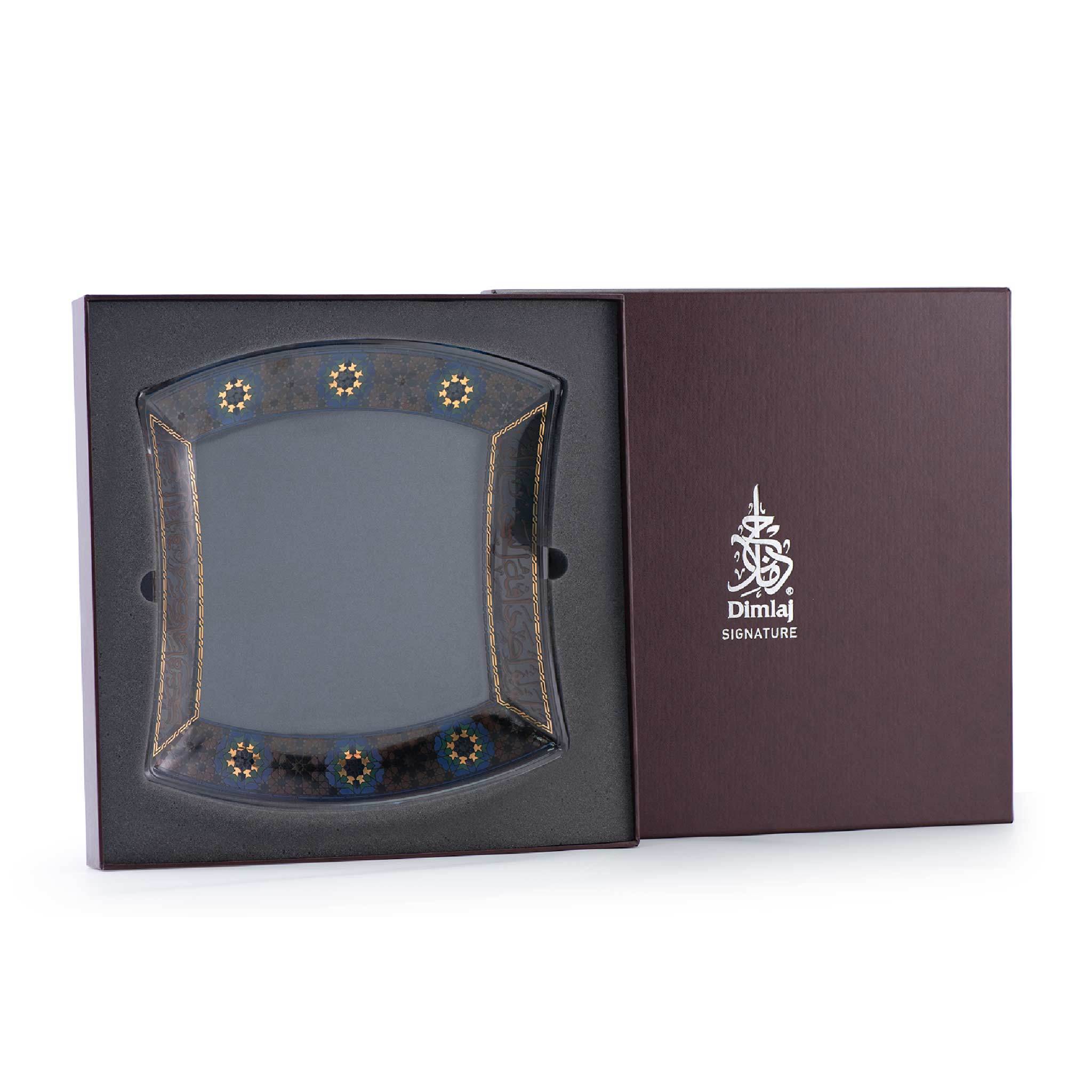 طبق تقديم كبير من ديملاج ميلانج (ذهبي وأسود)