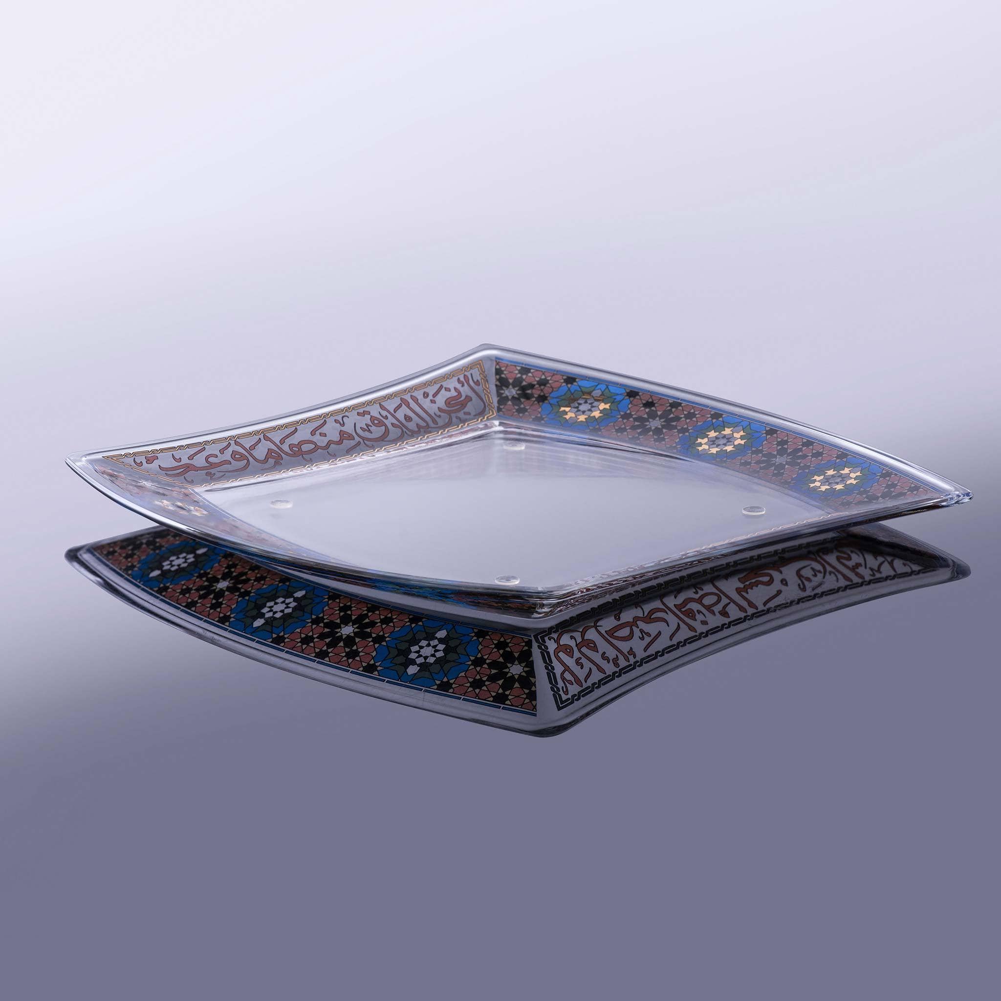 طبق تقديم كبير من ديملاج ميلانج (ذهبي وأسود)