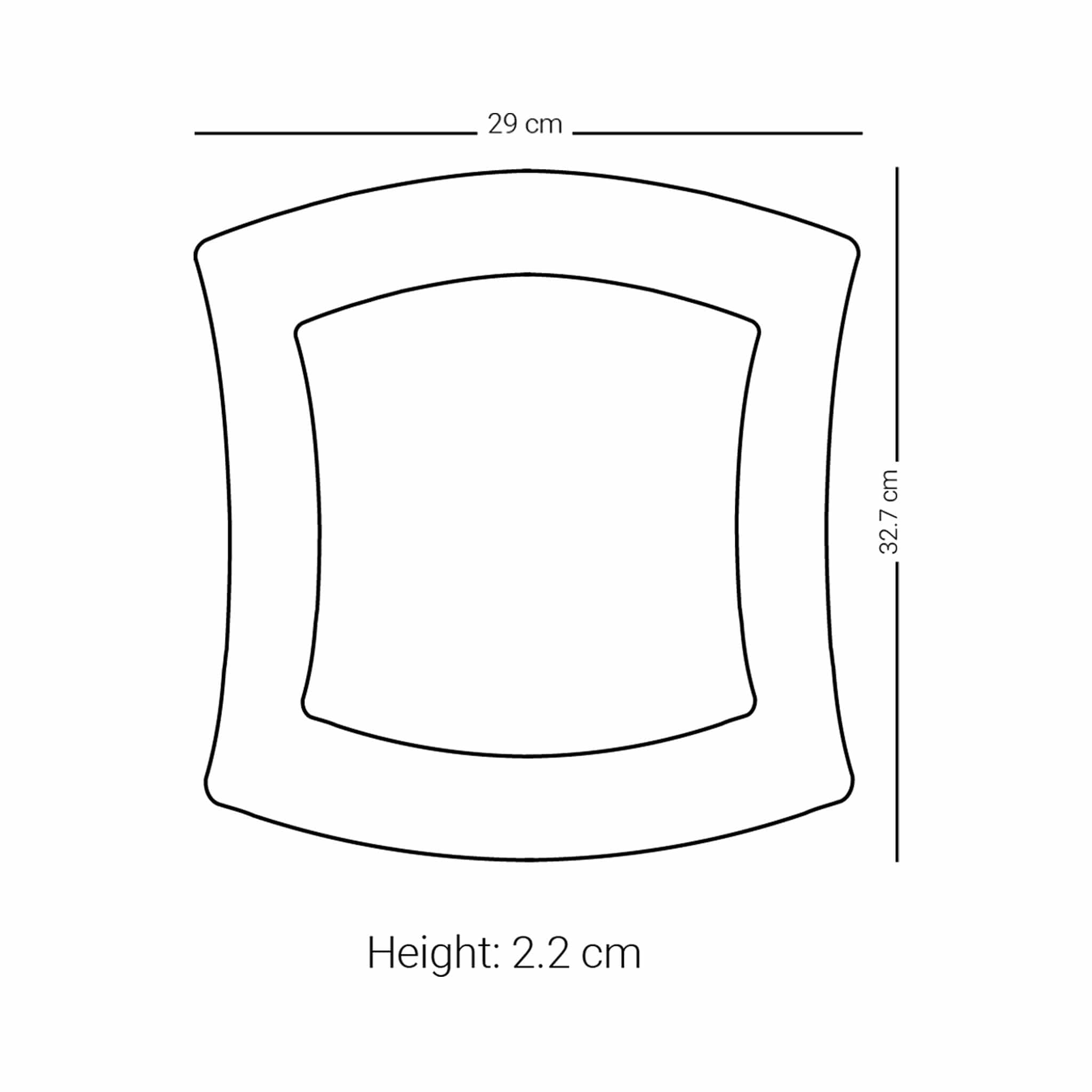 طبق تقديم كبير من ديملاج ميلانج (ذهبي وأسود)