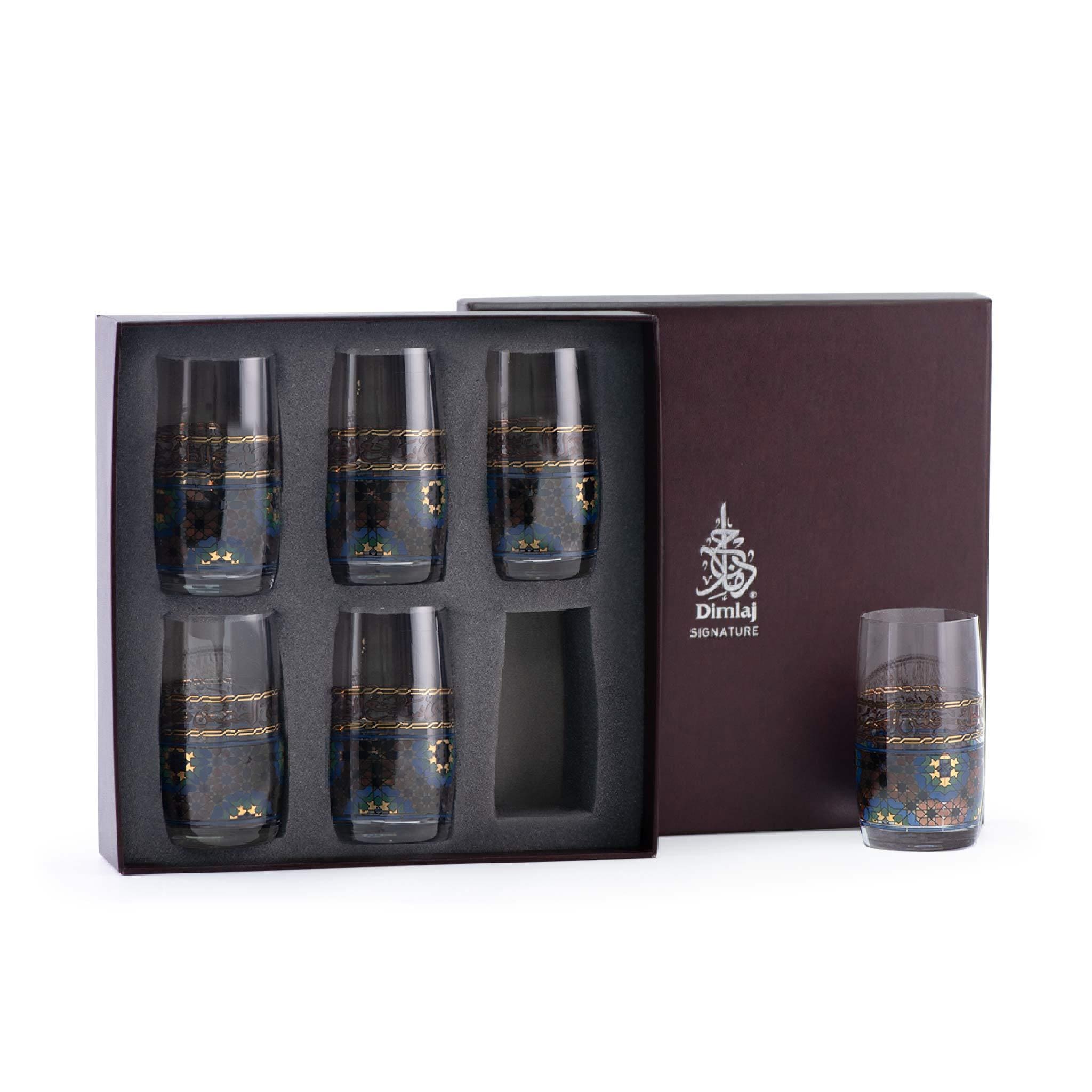 مجموعة أكواب ديملاج ميلانج، 6 قطع (ذهبي وبني)