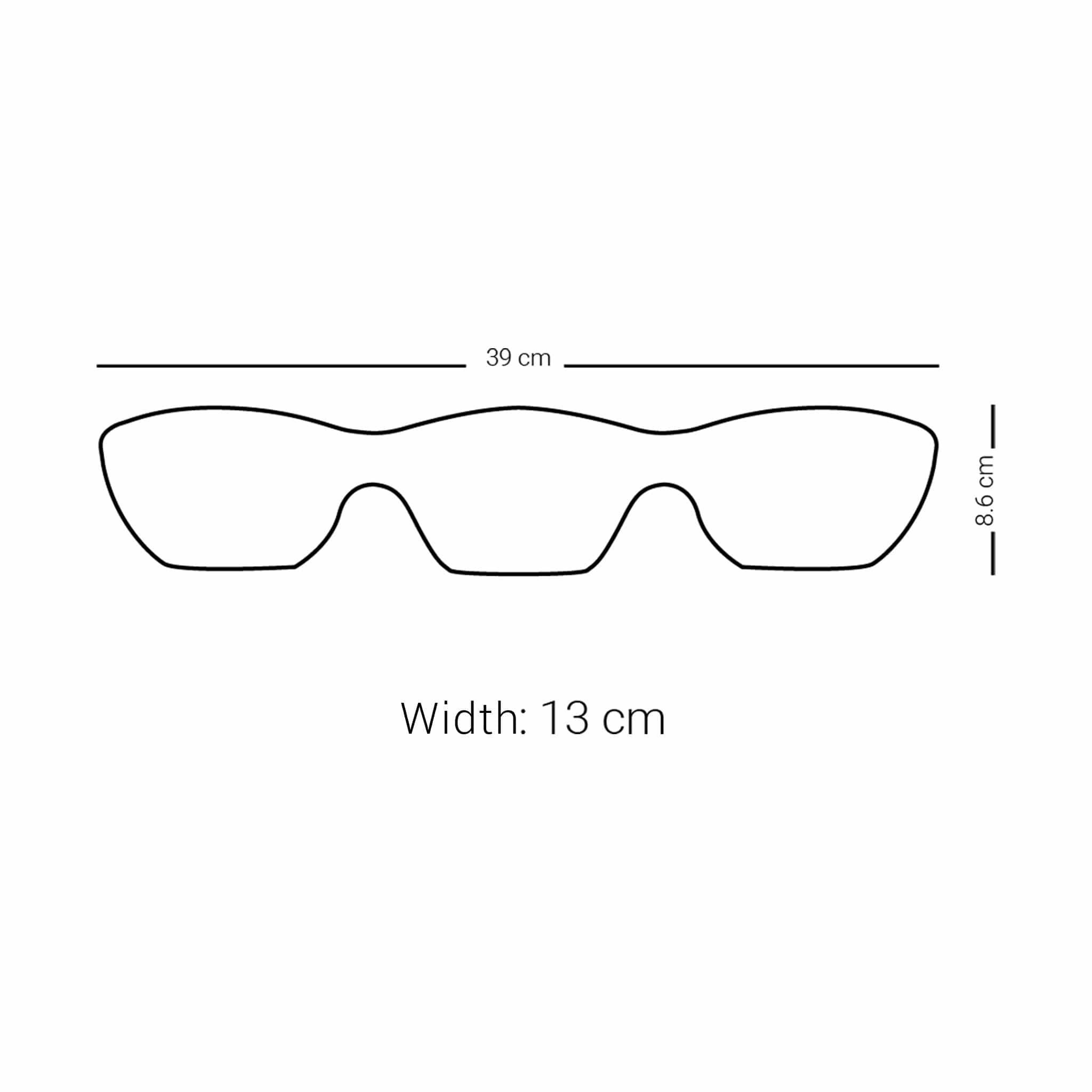 وعاء فاصل كبير من ديملاج ميلانج (بلاتيني وأزرق)