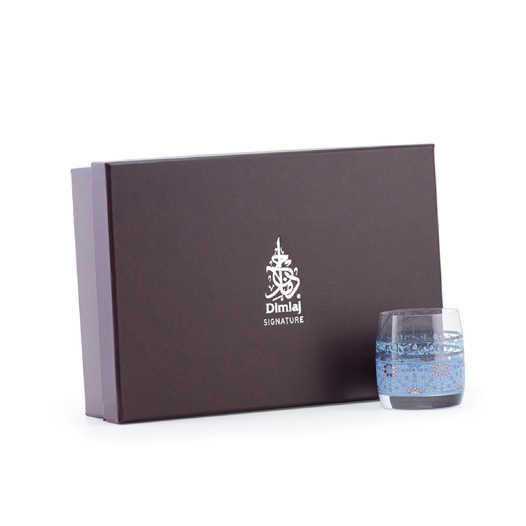 مجموعة ديملاج ميلانج من 6 أكواب قصيرة (بلاتيني وأزرق)