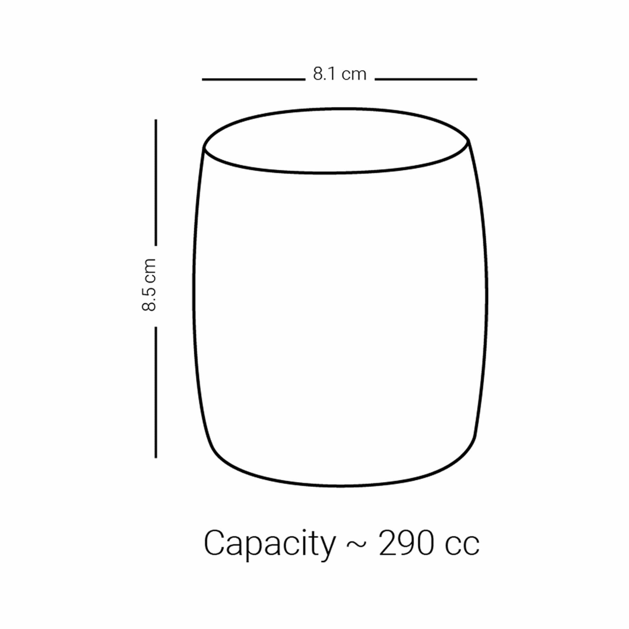 مجموعة ديملاج ميلانج من 6 أكواب قصيرة (بلاتيني وأزرق)