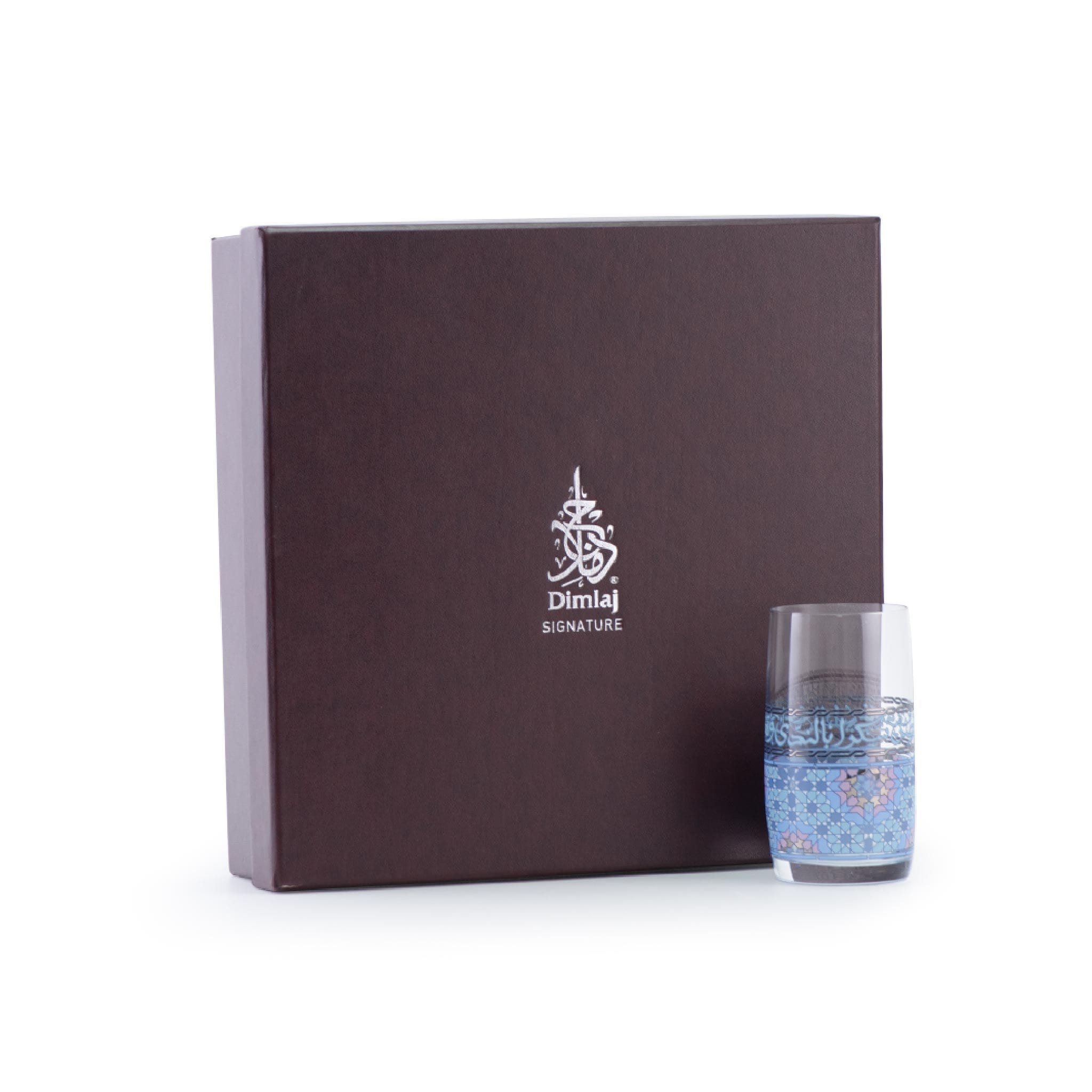 مجموعة أكواب ديملاج ميلانج، 6 قطع (بلاتيني وأزرق)