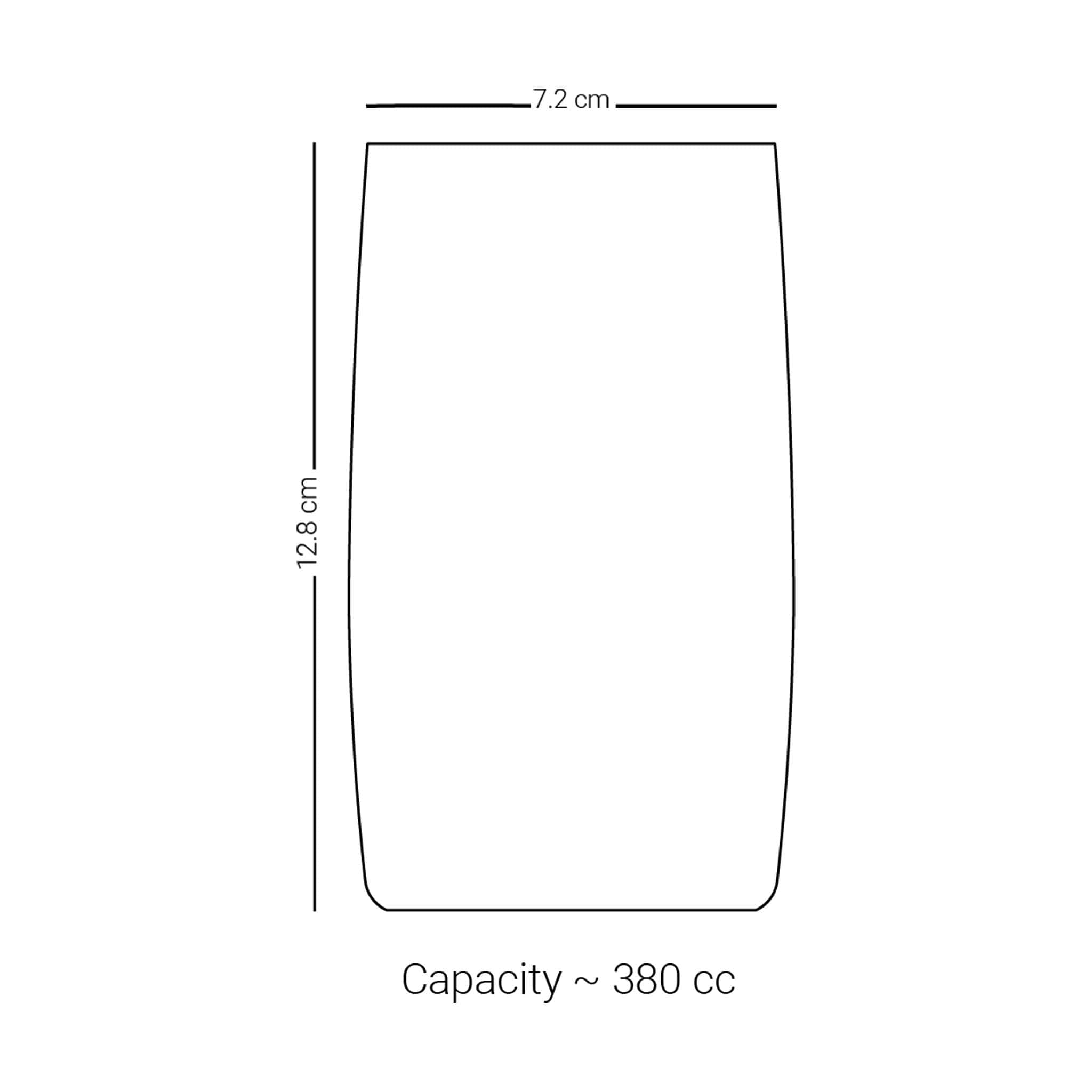 مجموعة أكواب ديملاج ميلانج، 6 قطع (بلاتيني وأزرق)