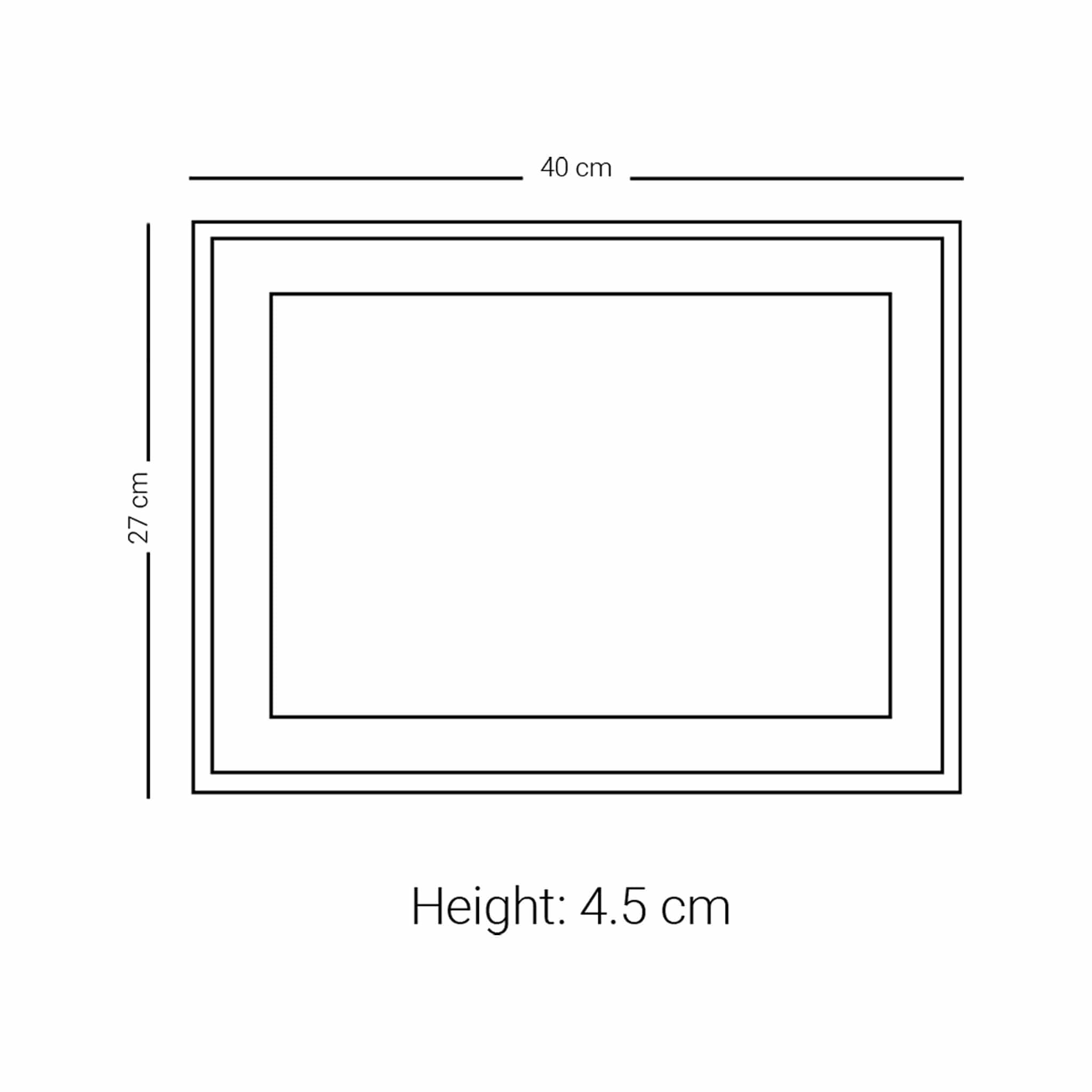 صينية تقديم متوسطة الحجم من ديملاج كريم (بيج)