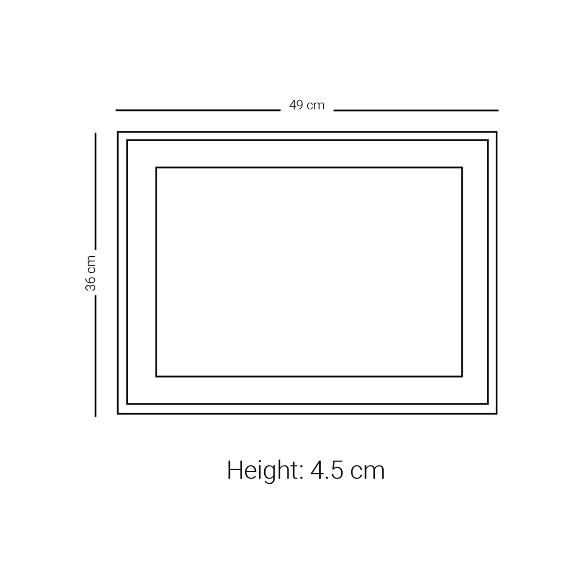 صينية تقديم متوسطة الحجم من ديملاج كريم (بيج)