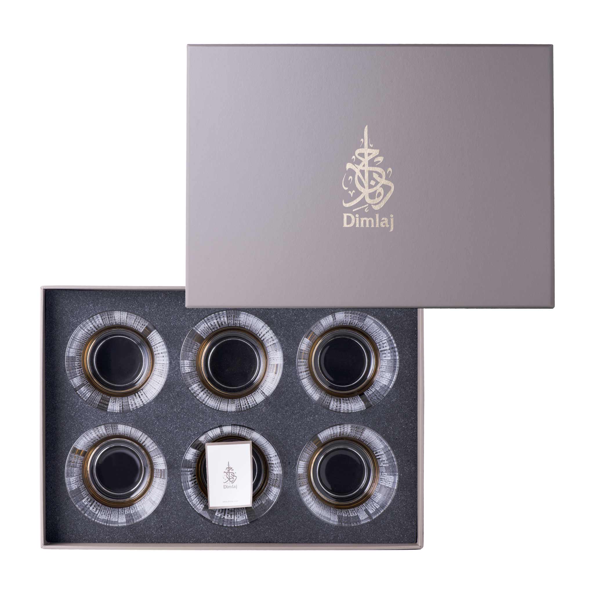 مجموعة ديملاج أبراج من 6 قطع أوعية تقديم (ذهبي)