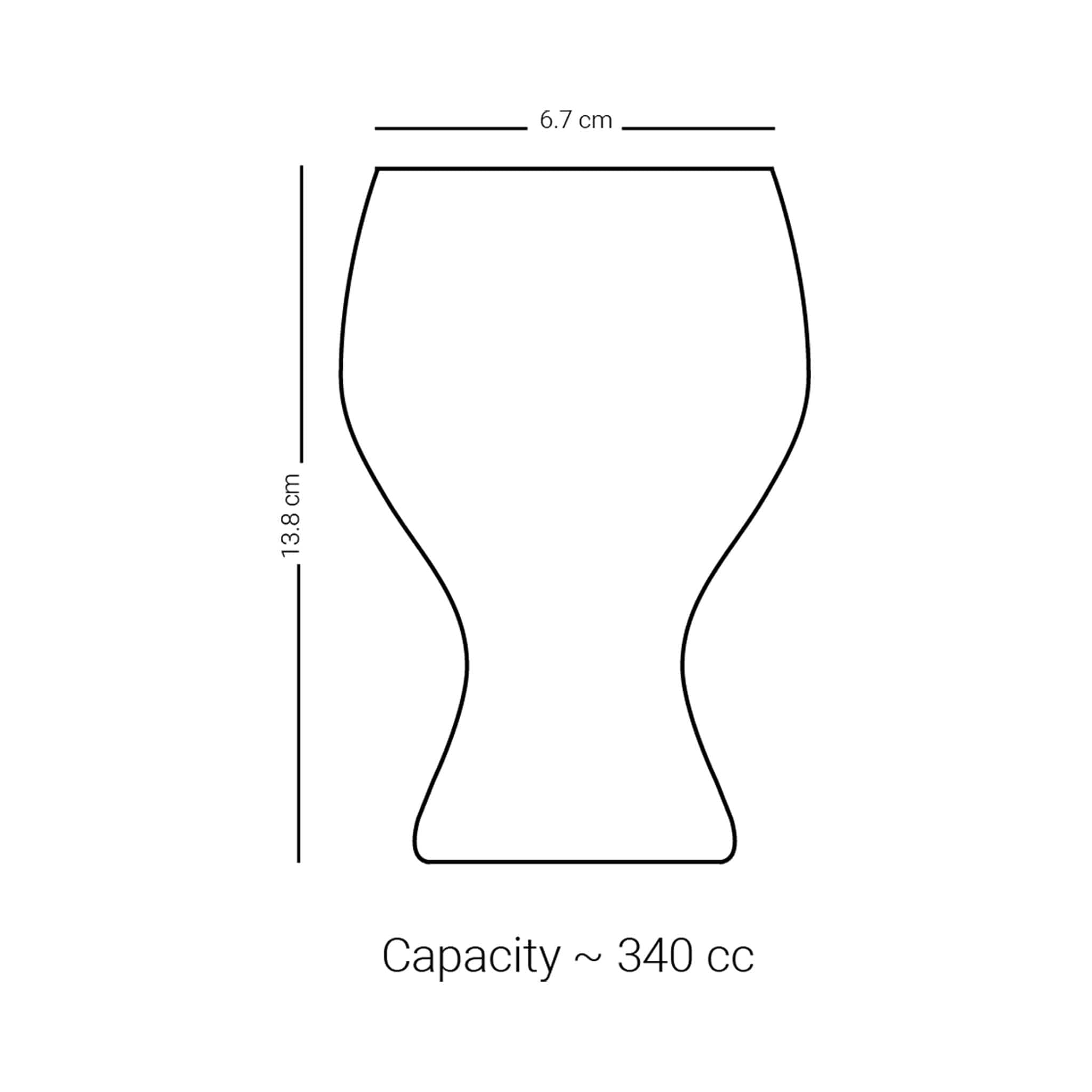 مجموعة ديملاج كريم من 6 قطع سيقان كأس (ذهبي)