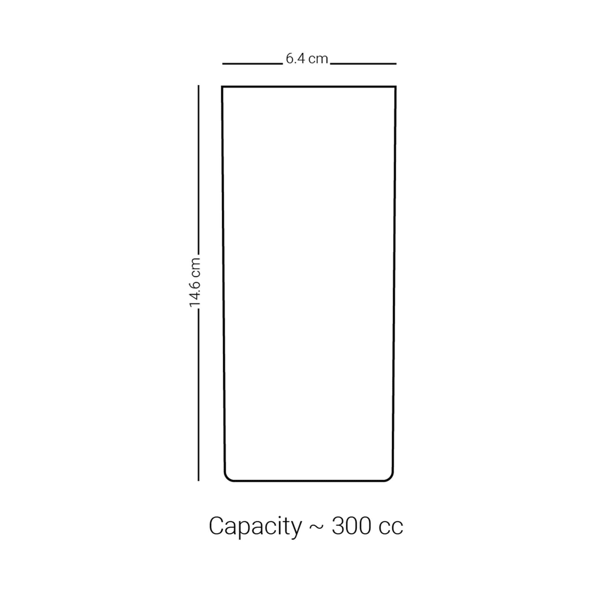 مجموعة أكواب ديملاج أبراج، 6 قطع (ذهبي)