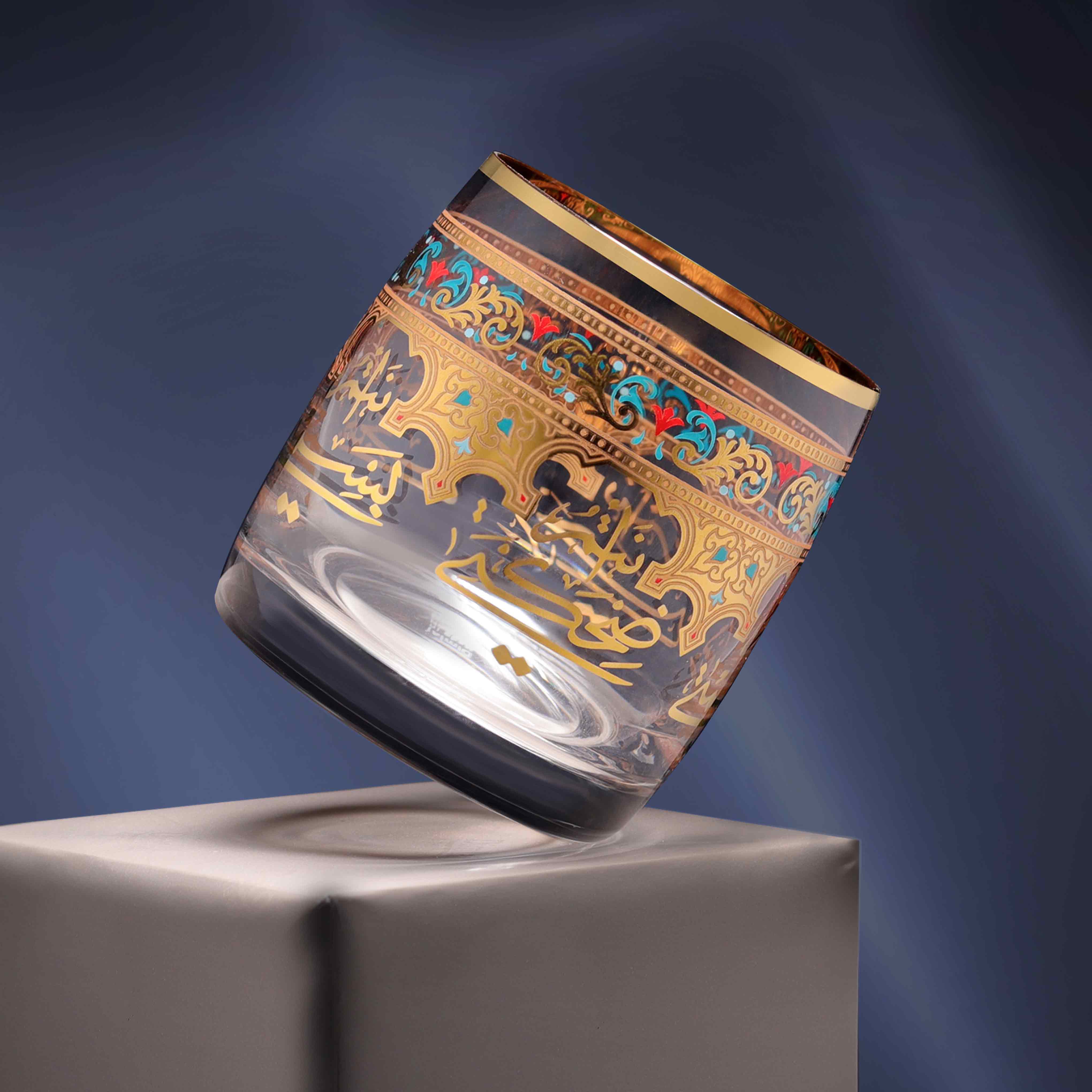 مجموعة ديملاج سرور من 6 أكواب قصيرة (ذهبية)