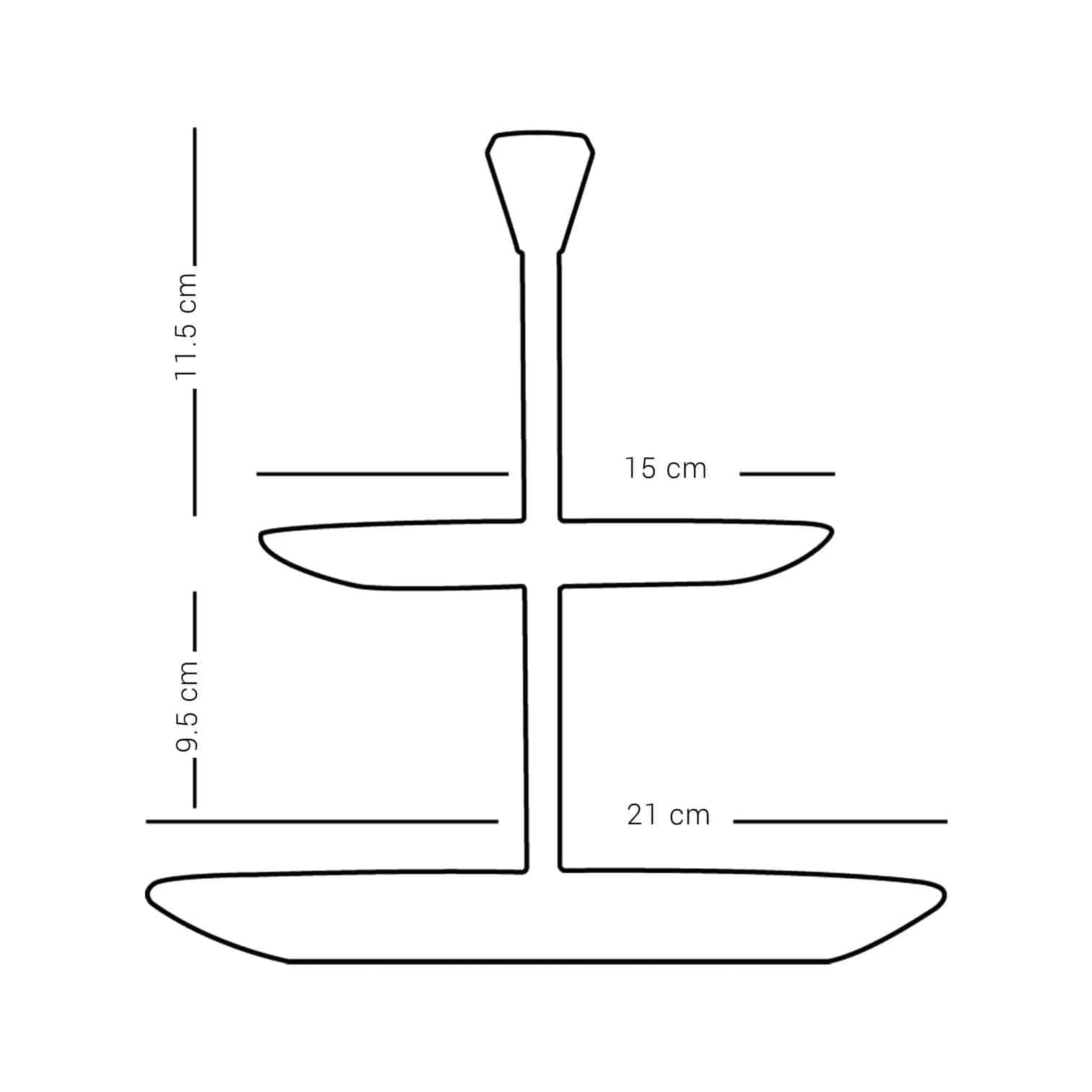 صينية ديملاج كريم ذات طبقتين (ذهبية)