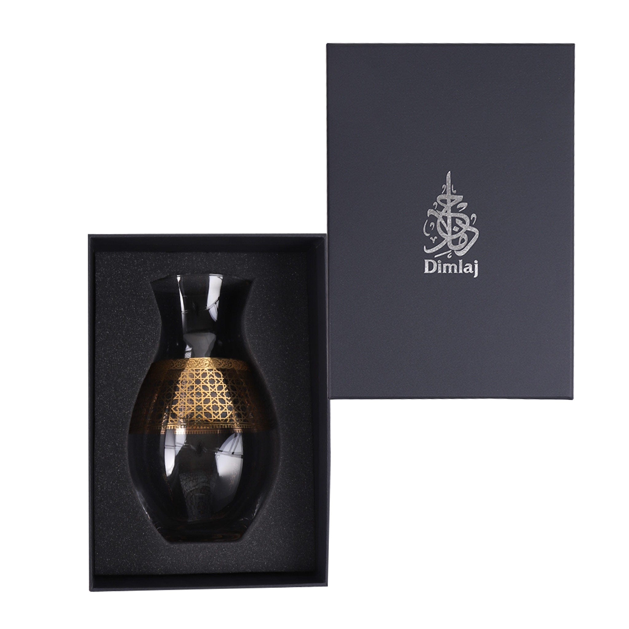 مزهرية ديملاج قرطبة كبيرة الحجم (ذهبية)