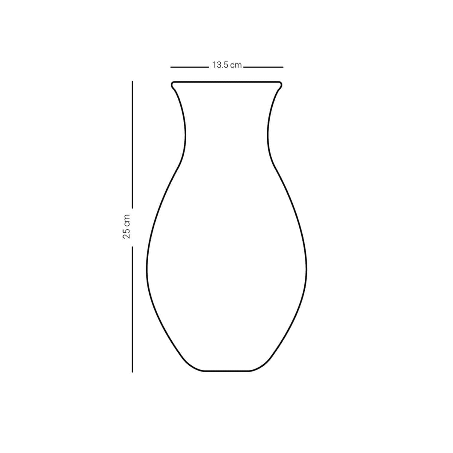 مزهرية ديملاج قرطبة كبيرة الحجم (ذهبية)