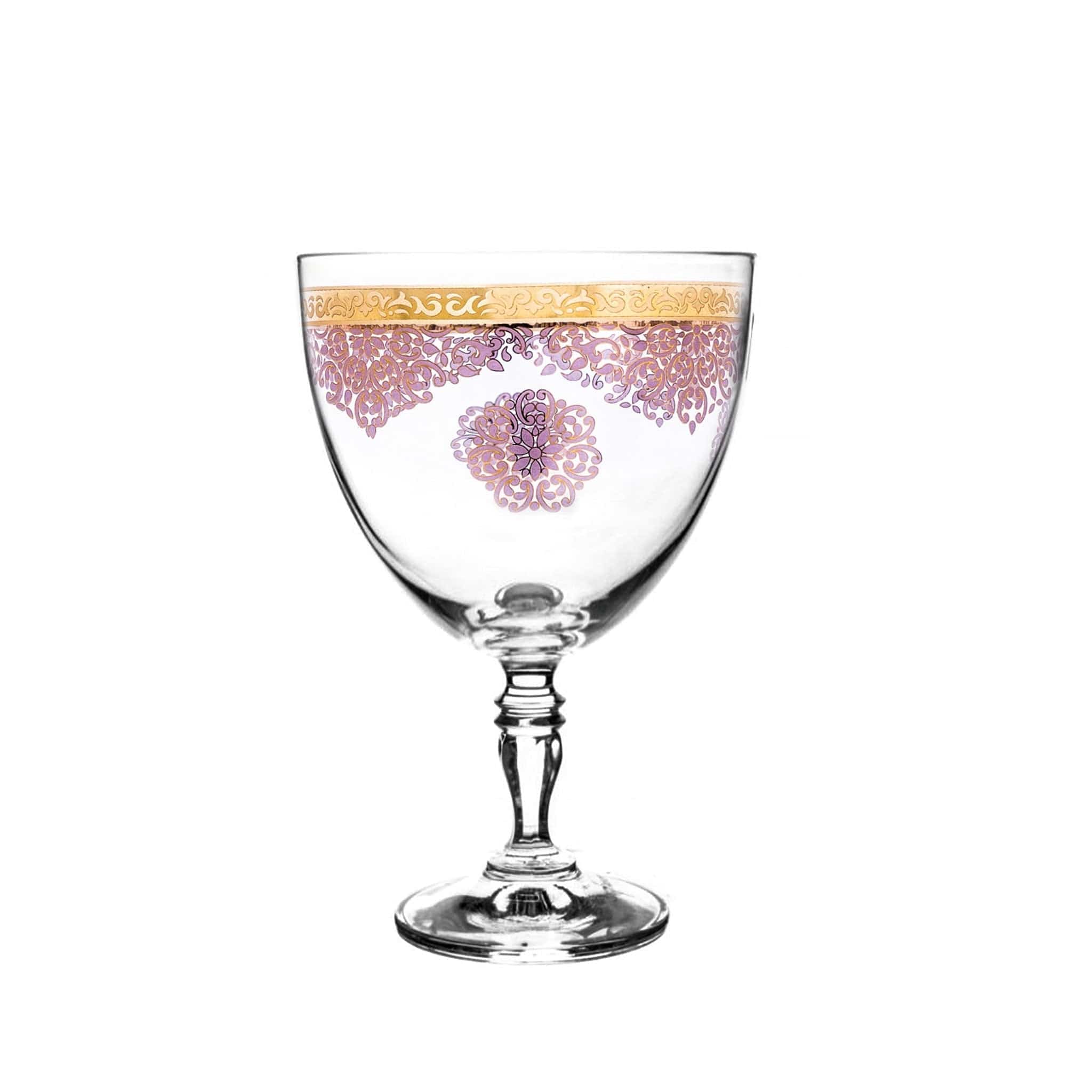 مجموعة ديملاج سيلينا من 6 سيقان فلوت (ذهبي ووردي)