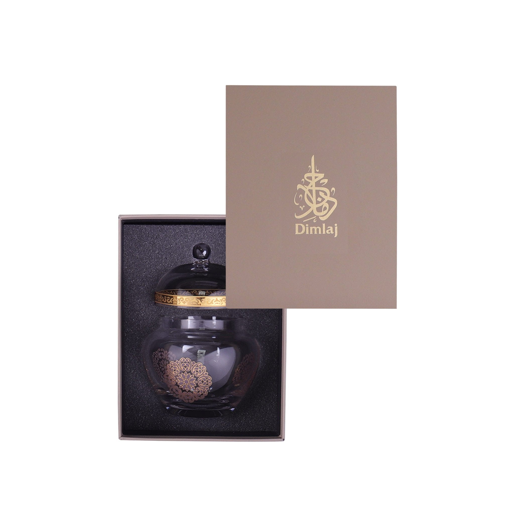 وعاء تقديم سيلينا من ديملاج مع غطاء (ذهبي ووردي)