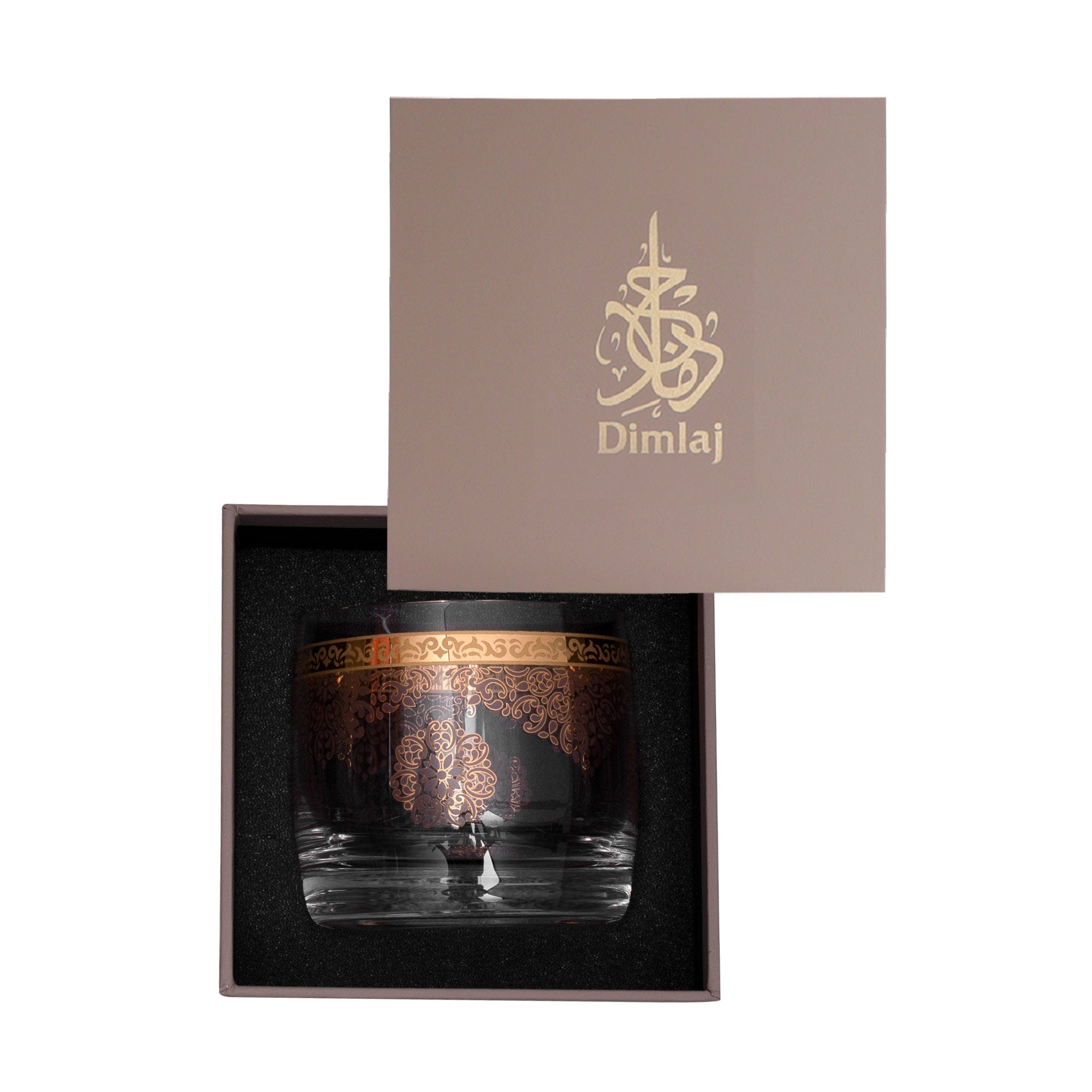 حامل شموع ديملاج سيلينا (ذهبي ووردي)