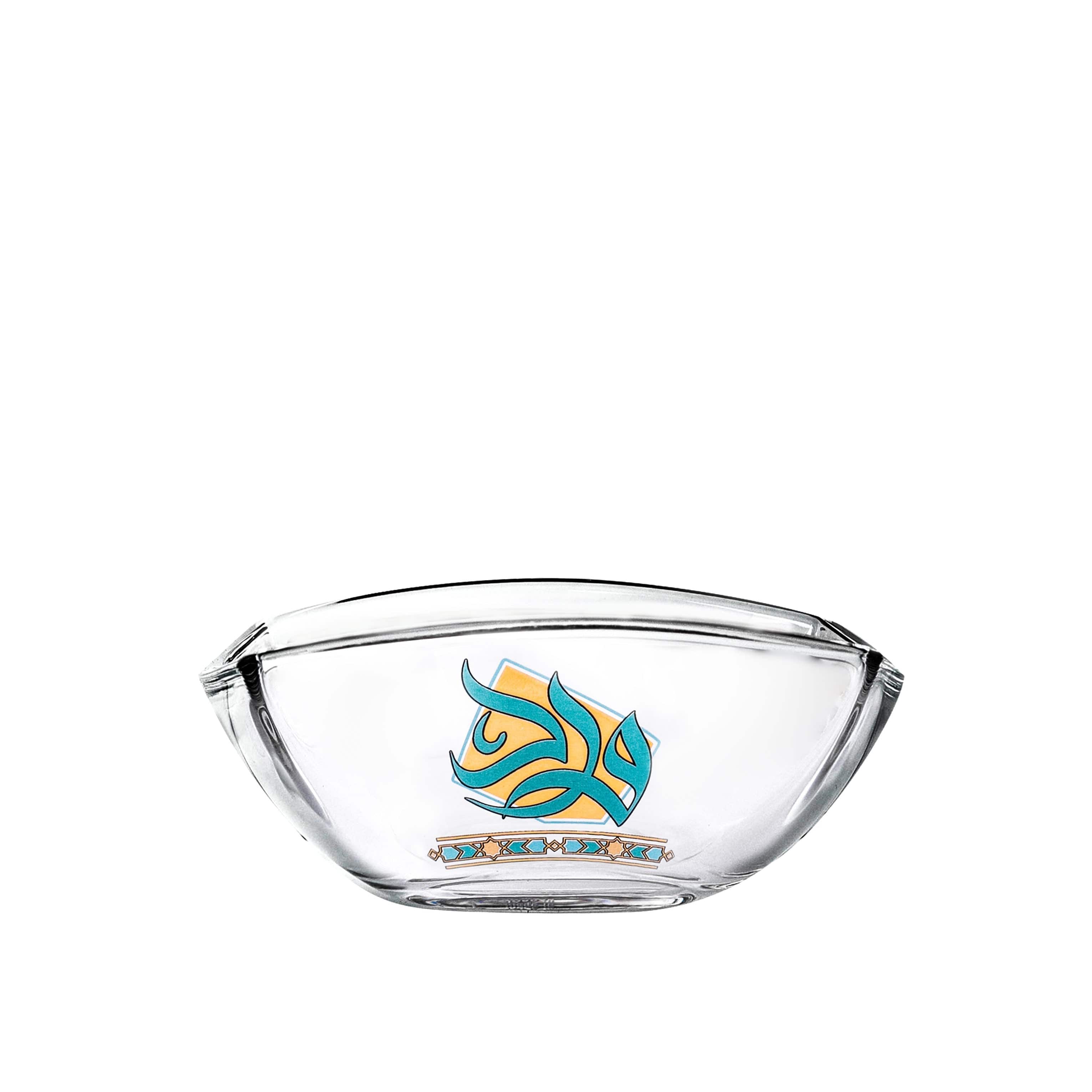 مجموعة ديملاج ورود من 4 قطع أوعية تقديم (ذهبي وأخضر)