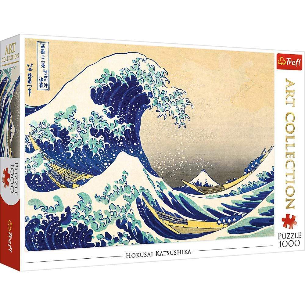 PUZZLES 1000 ART COLLECTION THE GREAT WAVE OF KANAGAWA BRIDGEMAN - SUPREME GENERAL TRADING LLC