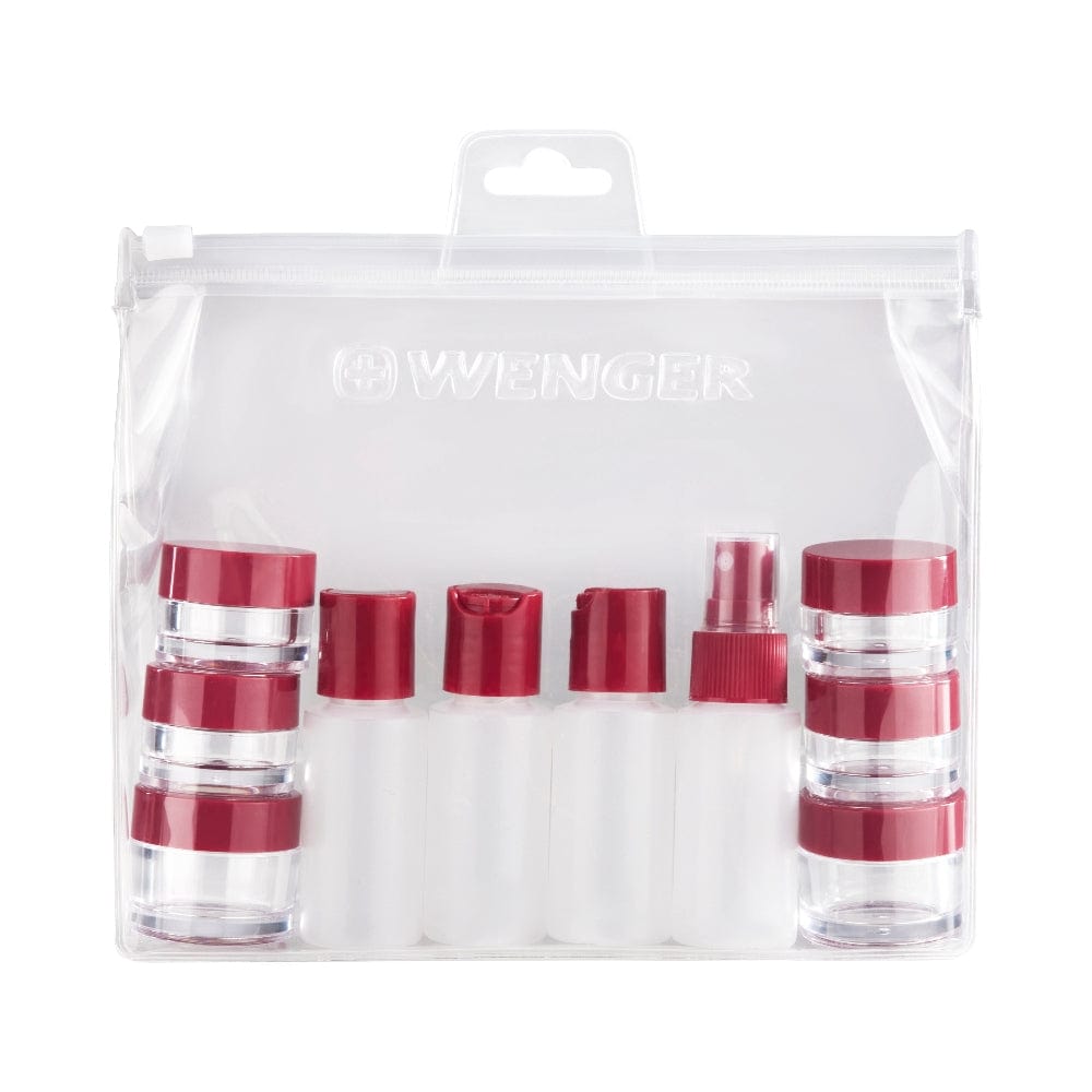 مجموعة زجاجات مستحضرات التجميل وينجر بحجم السفر - شفافة - 611888