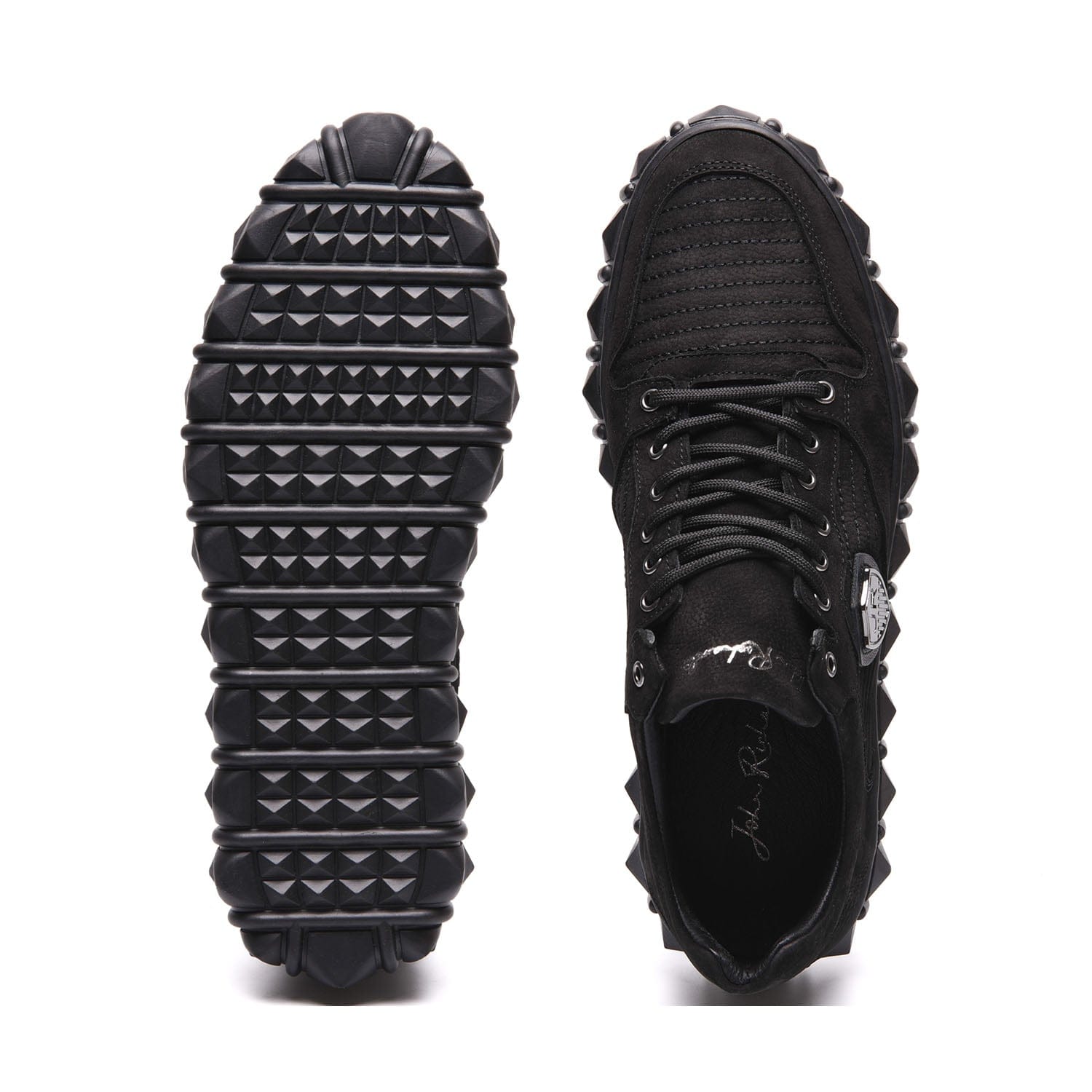 حذاء رياضي رجالي من جون ريتشاردو باللون الأسود - 17346-1